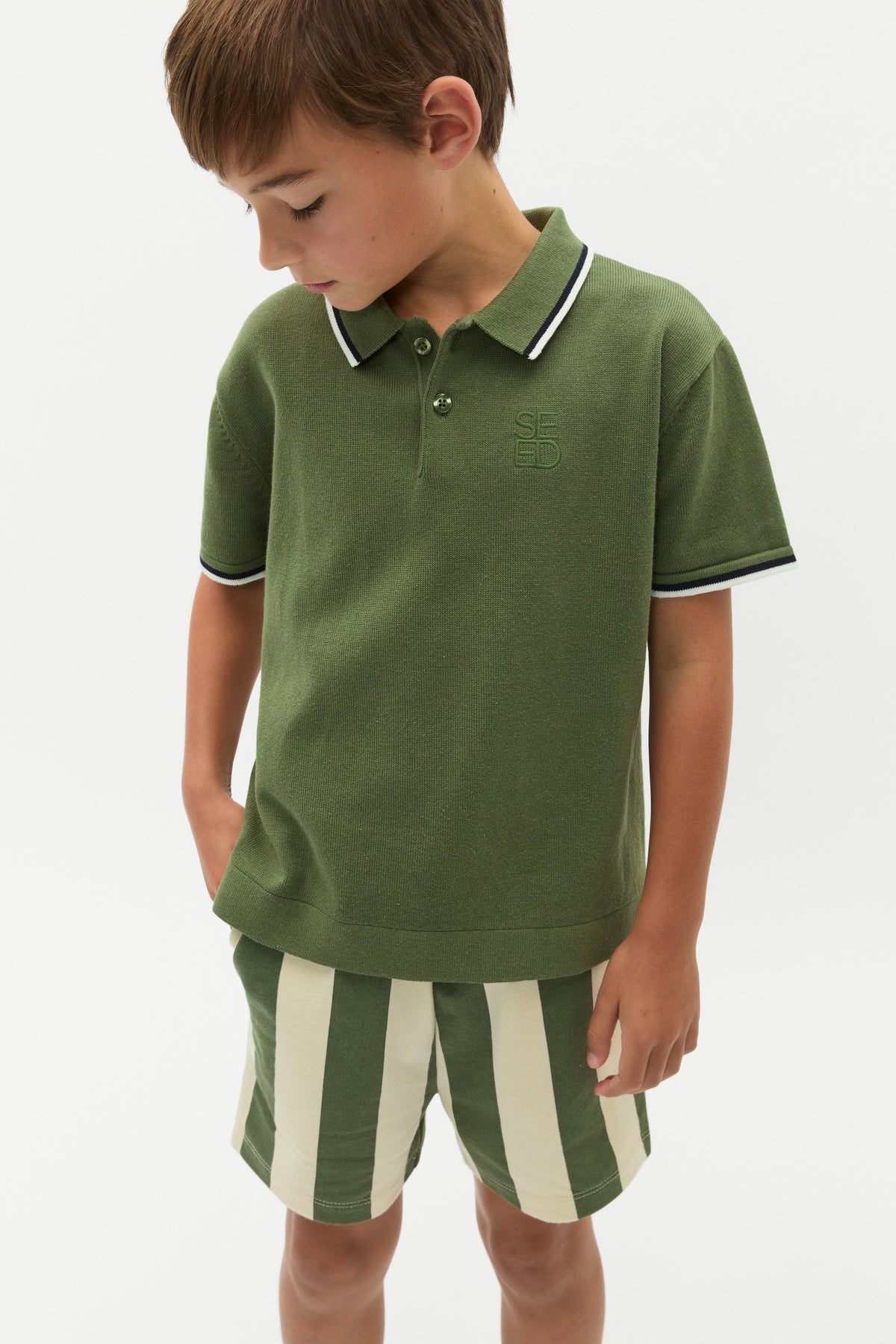 Knit Logo Polo