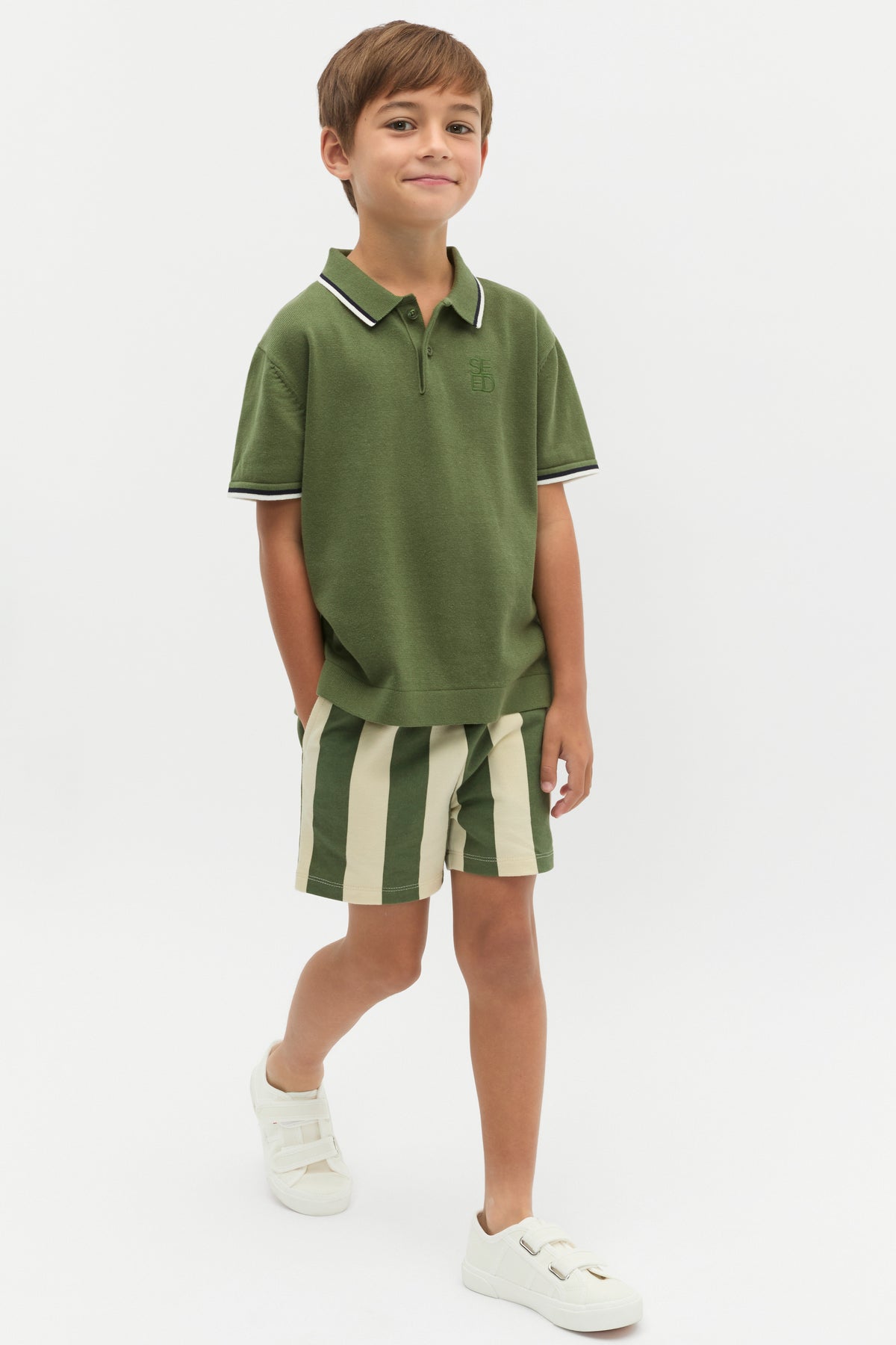 Knit Logo Polo