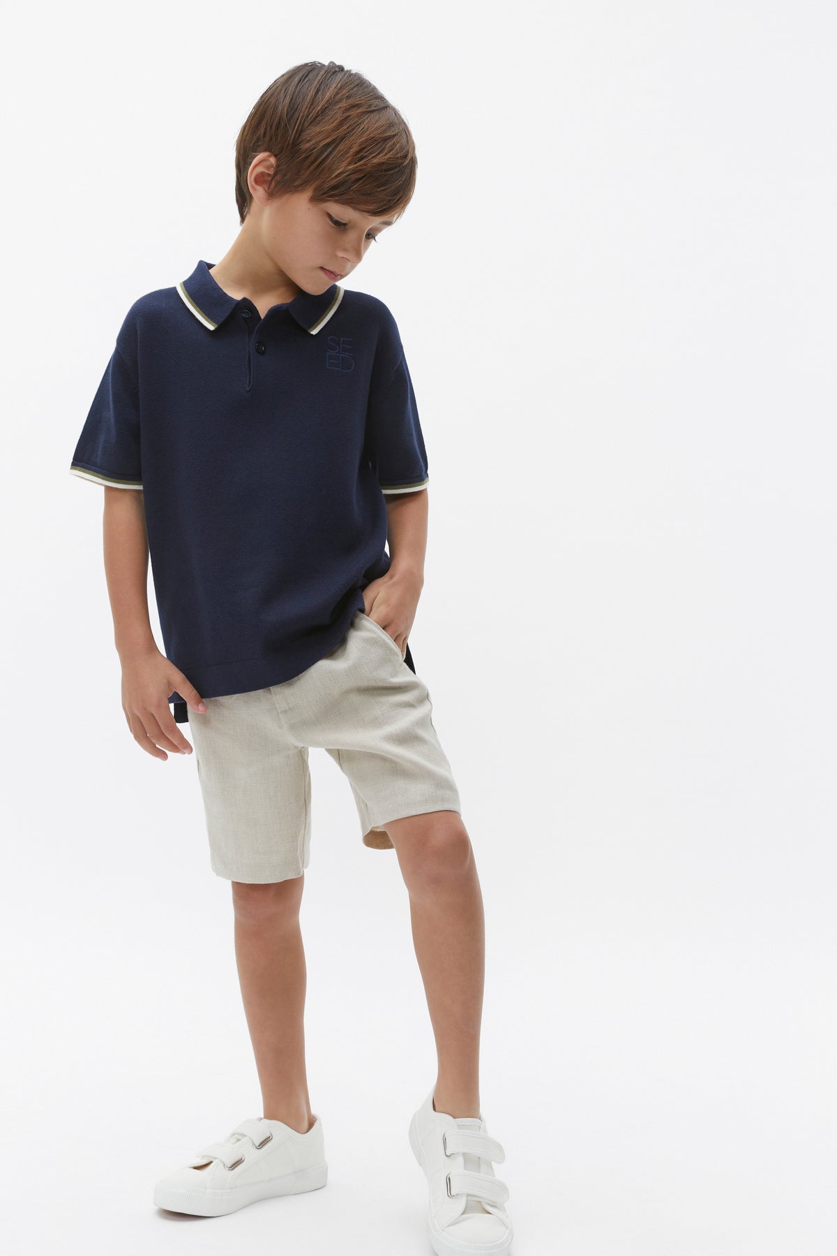 Knit Logo Polo