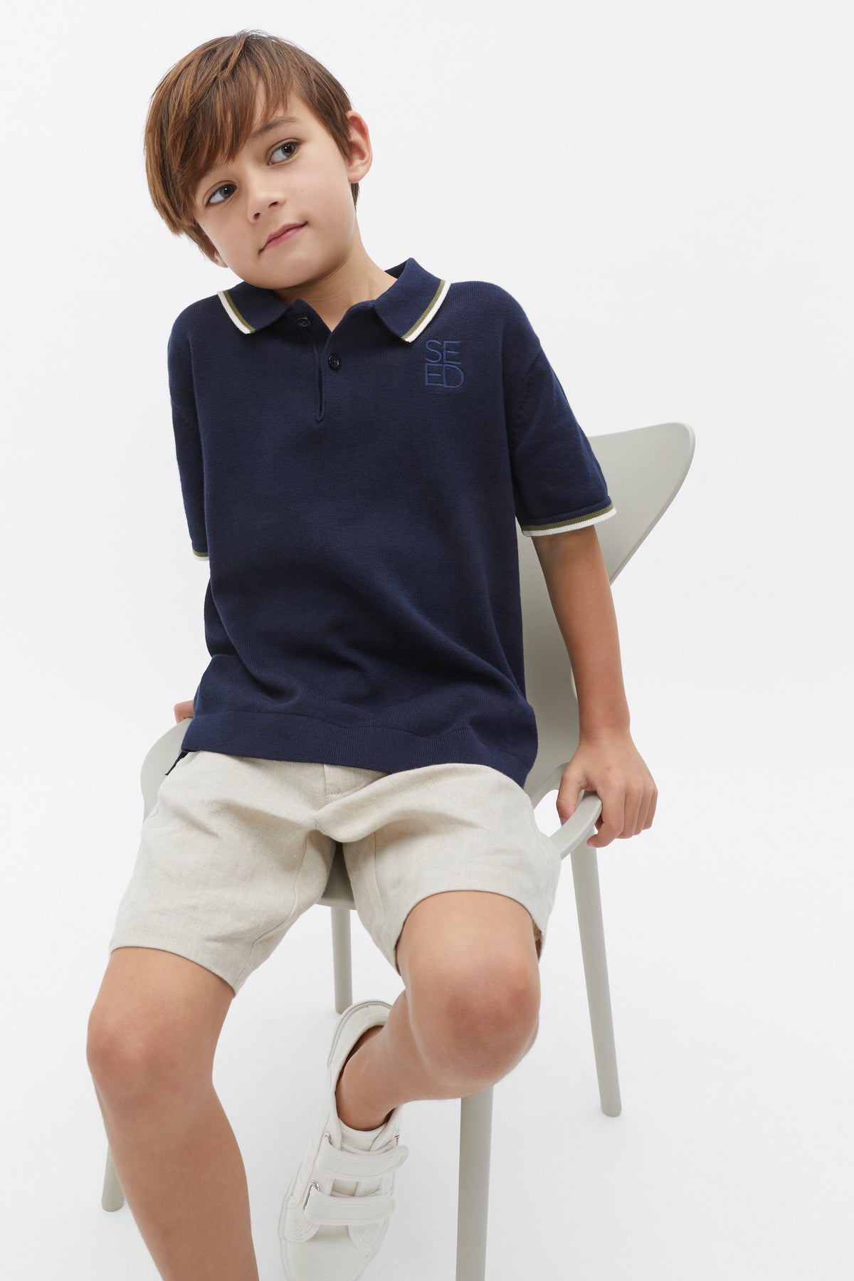 Knit Logo Polo