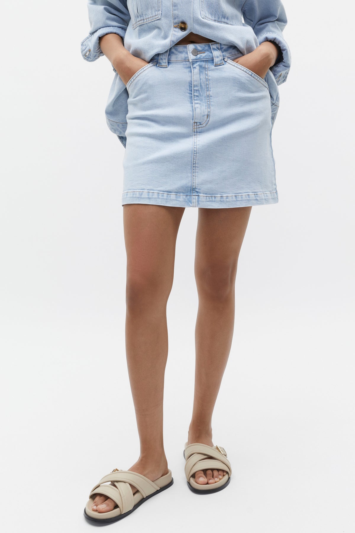 Denim Mini Skirt