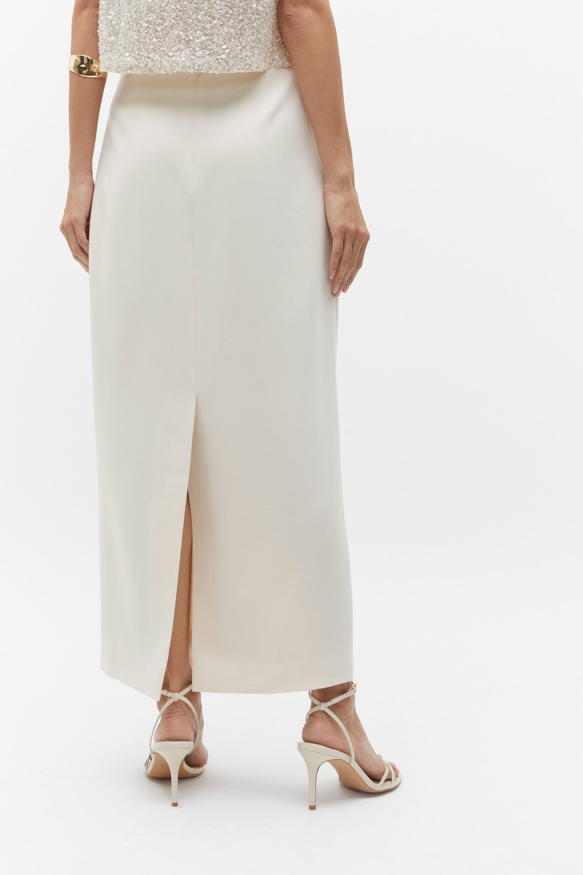 Tailored Column Skirt