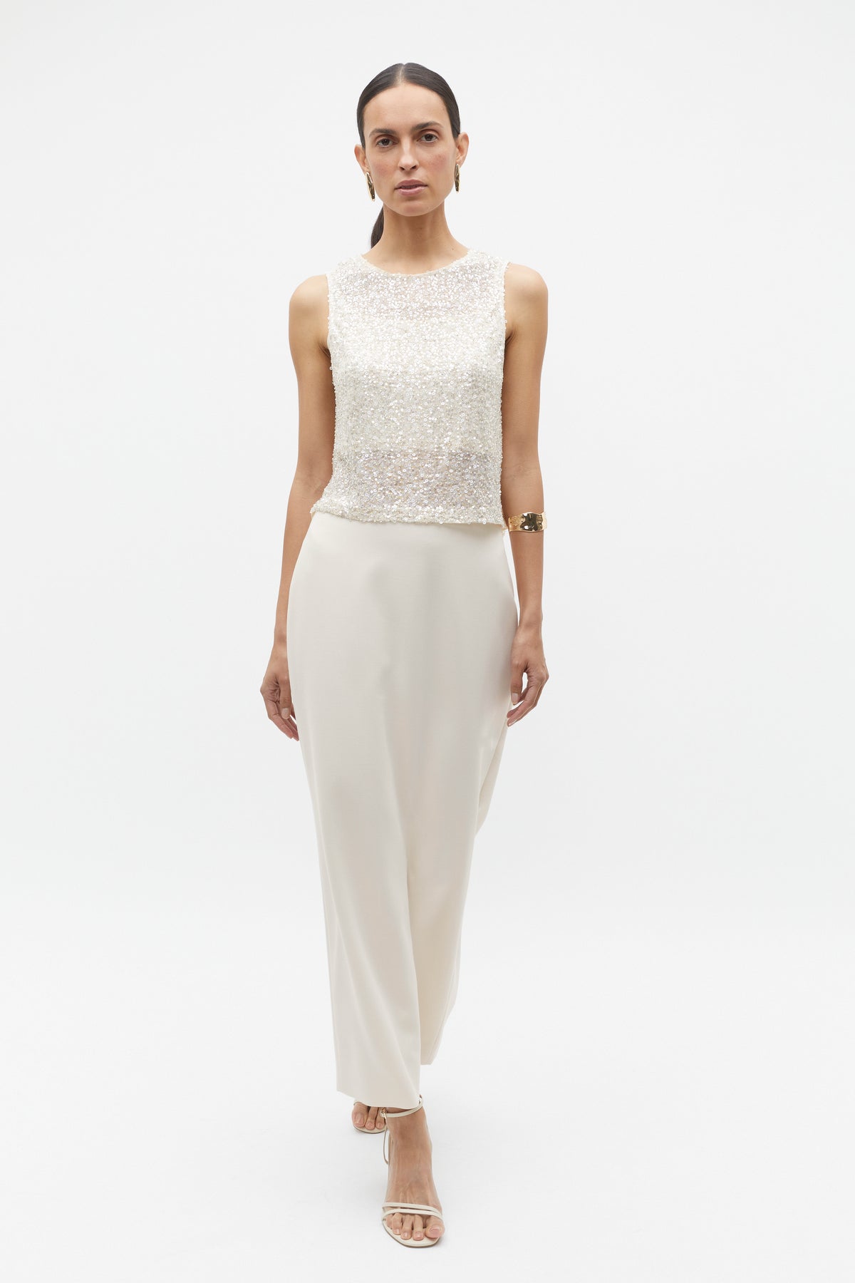 Tailored Column Skirt