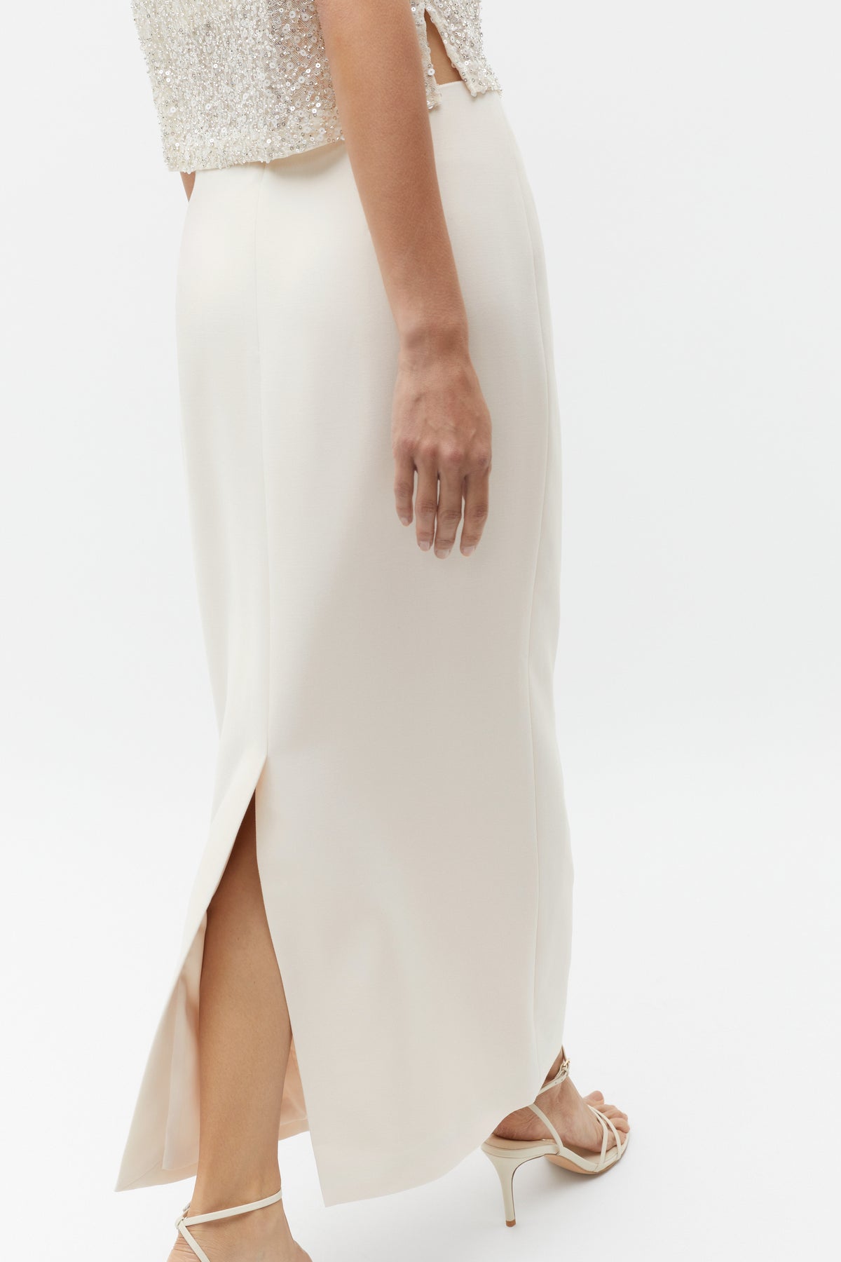 Tailored Column Skirt