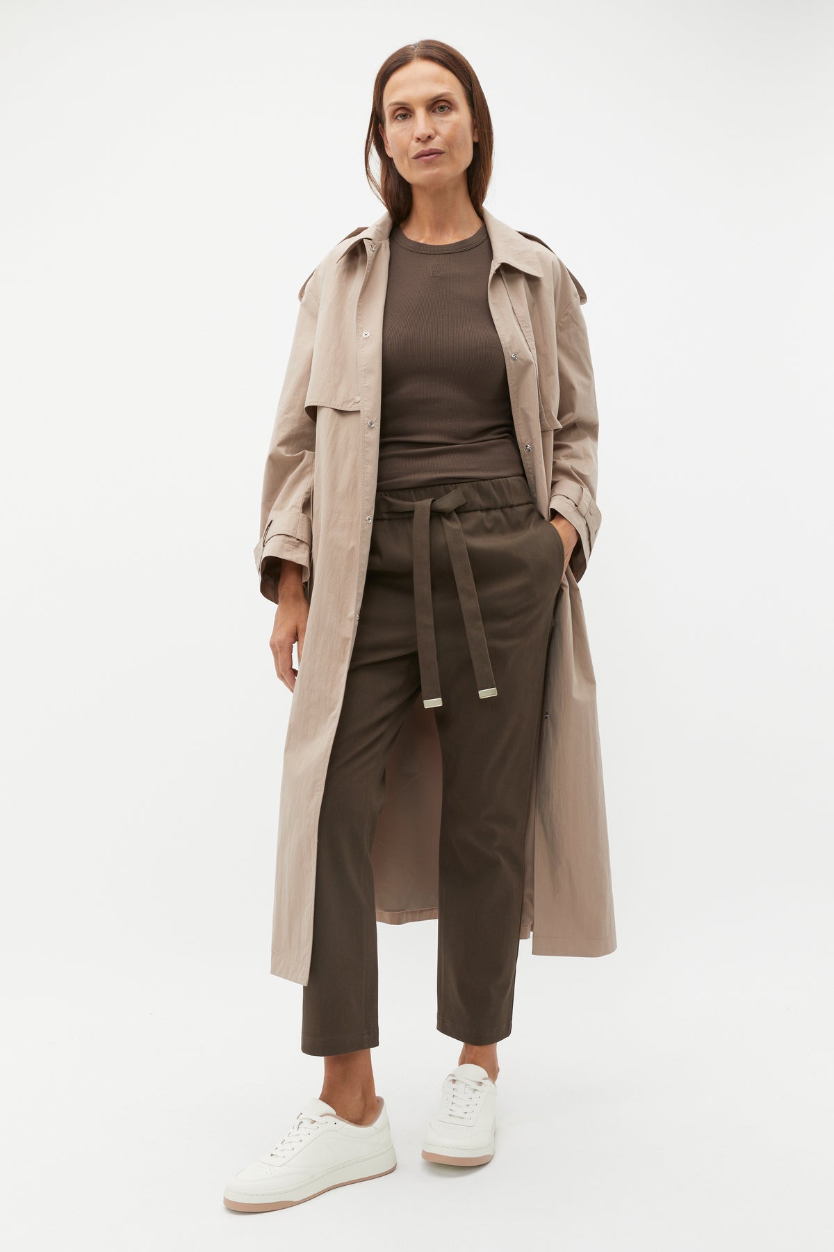 Tapered Leg Tie Pant