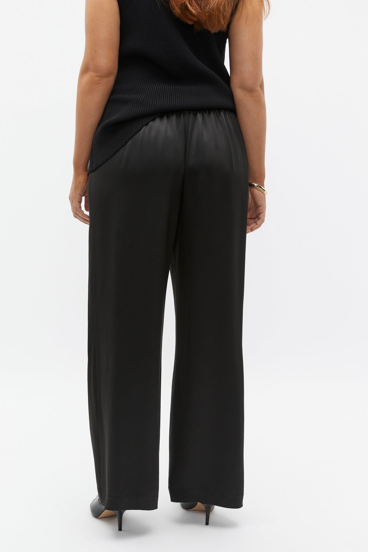 Satin Wide Leg Pant