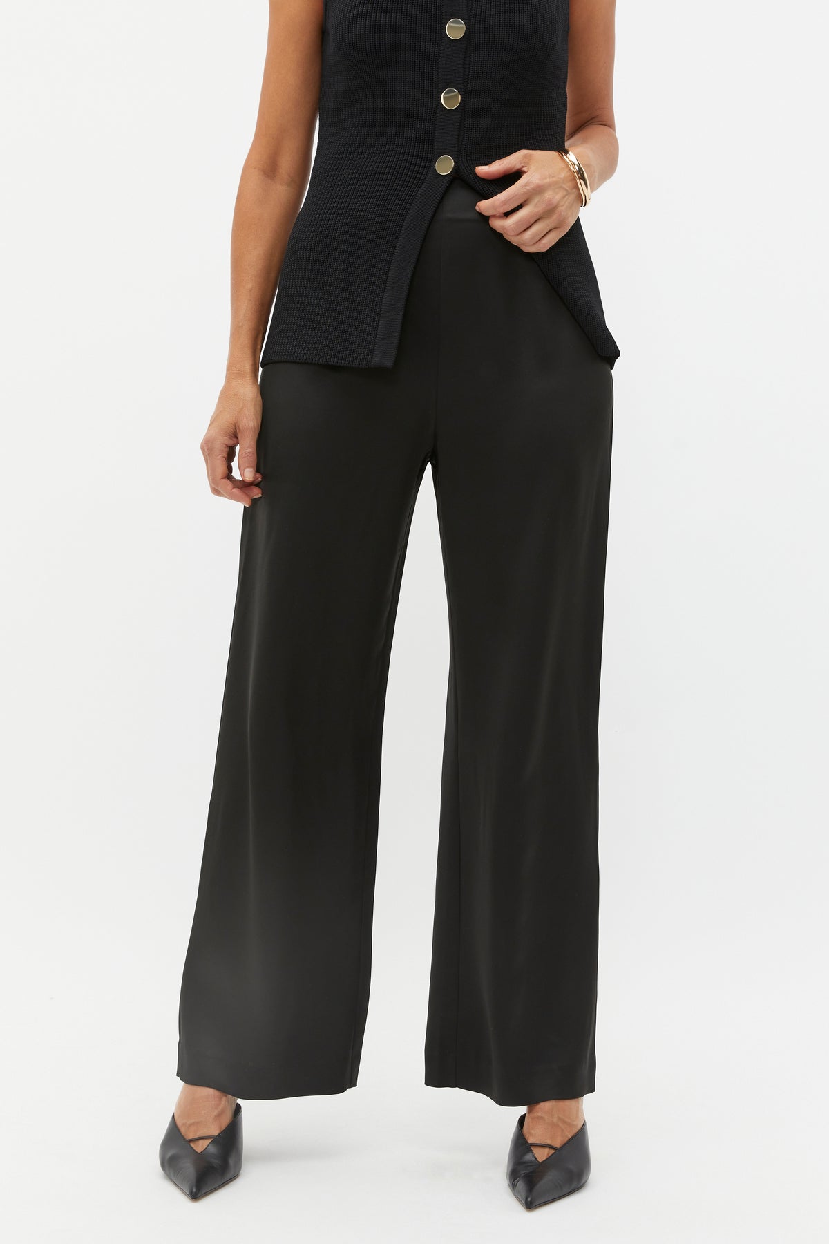 Satin Wide Leg Pant