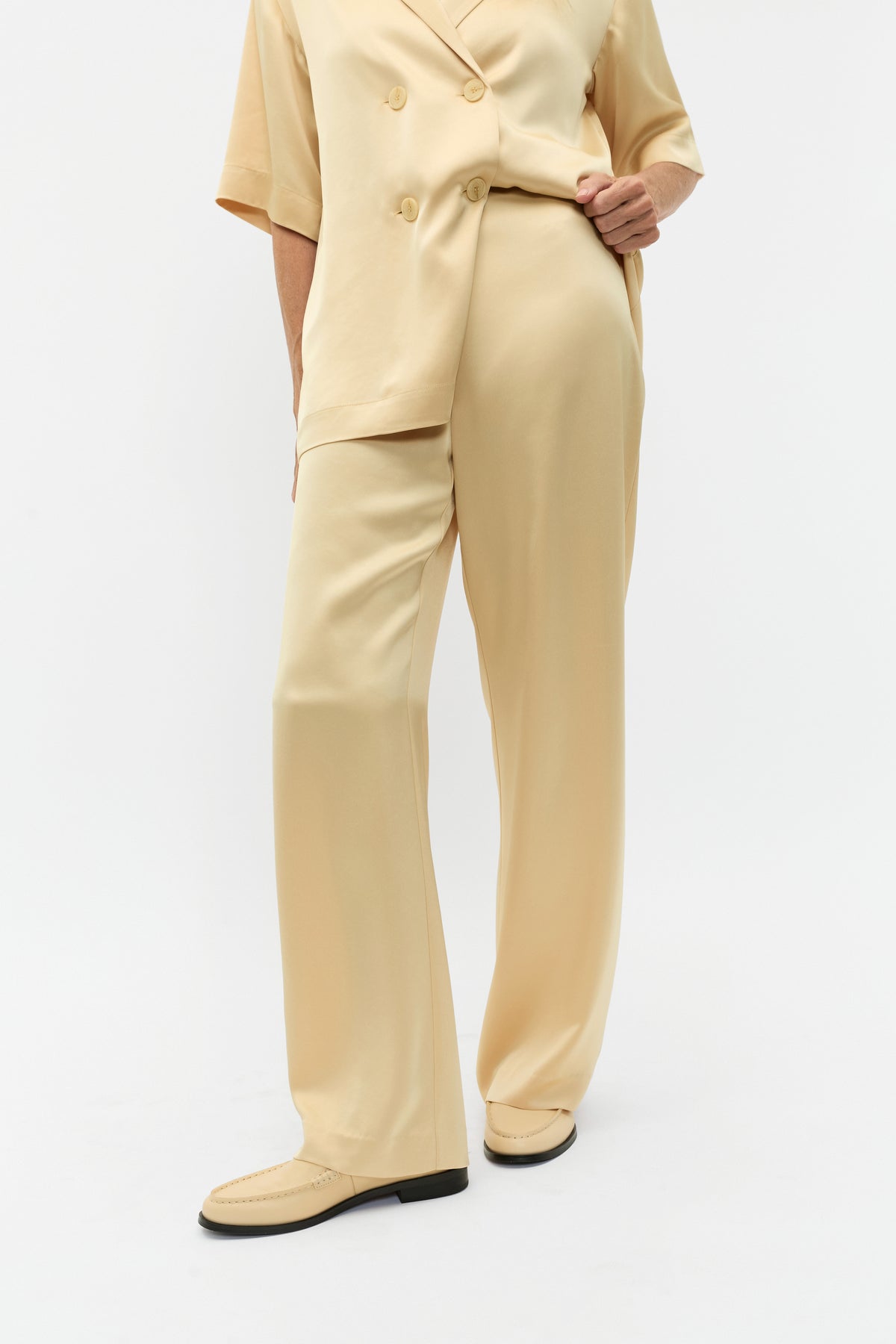 Satin Wide Leg Pant