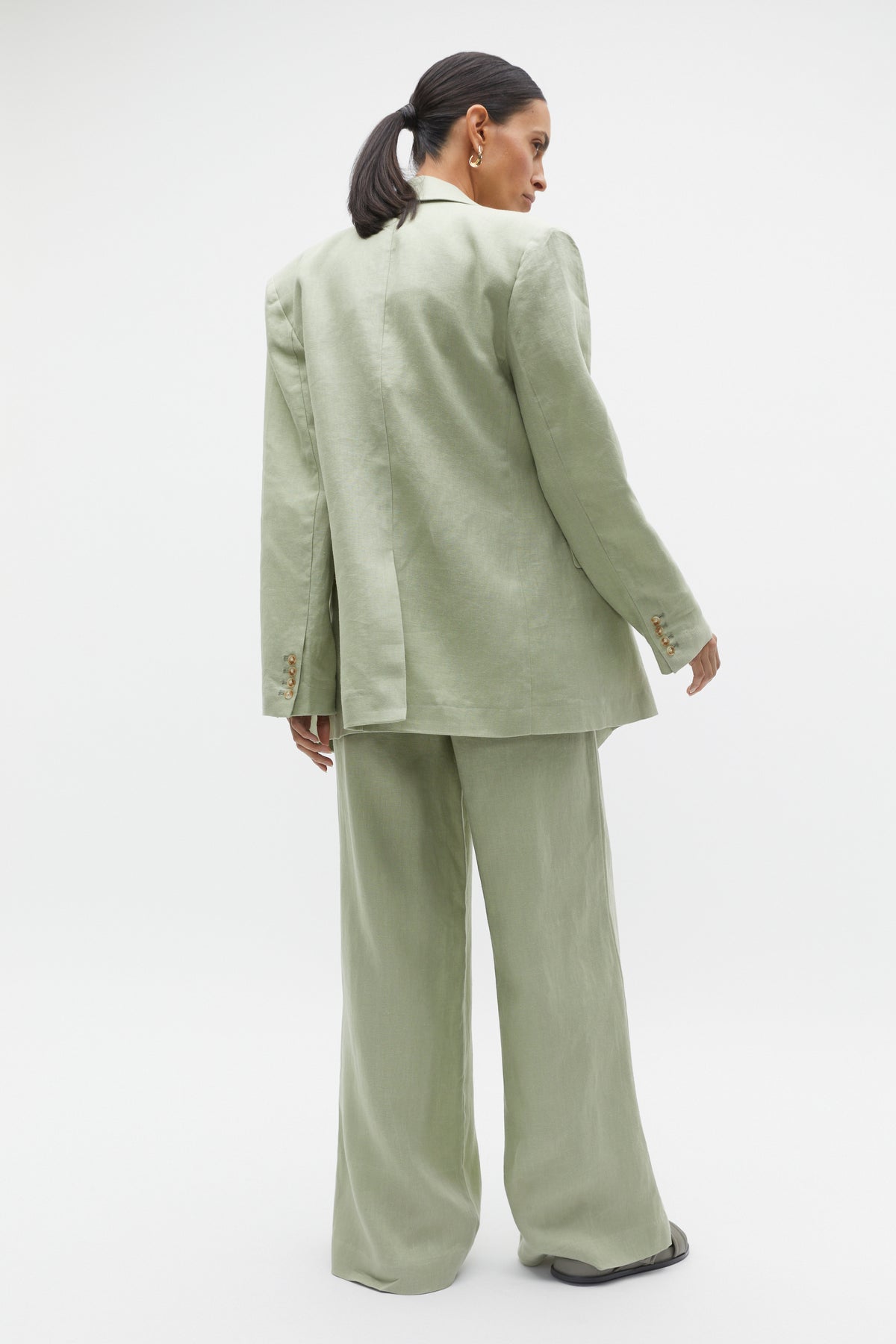 Linen Double Breasted Blazer