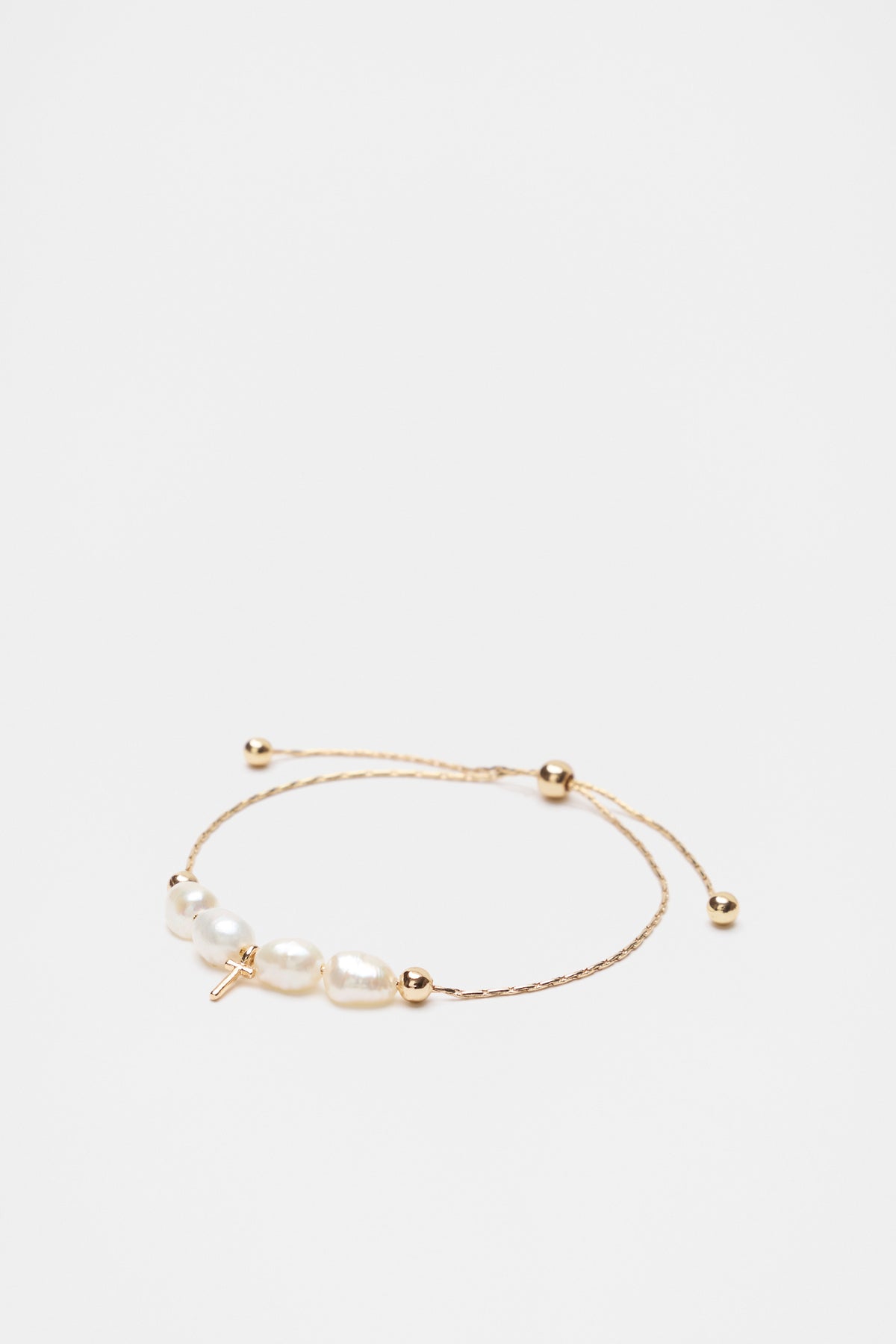 Fine Pearl Initial Bracelet