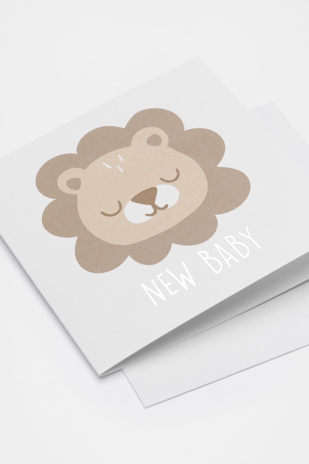 Large New Baby Lion Card