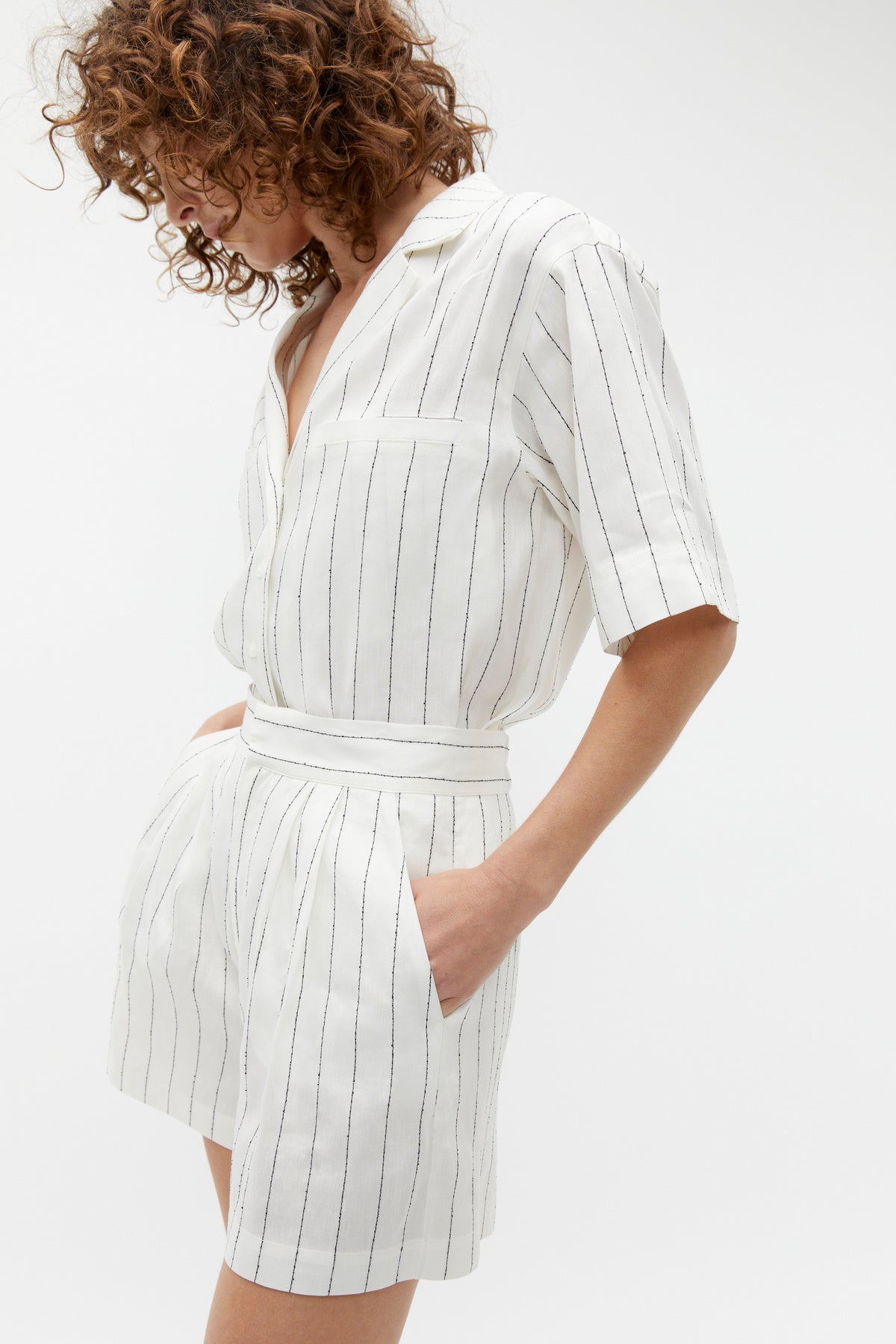 Linear Stripe Short