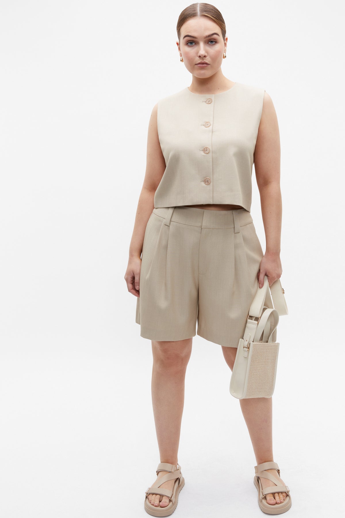 Tailored Utility Suit Short