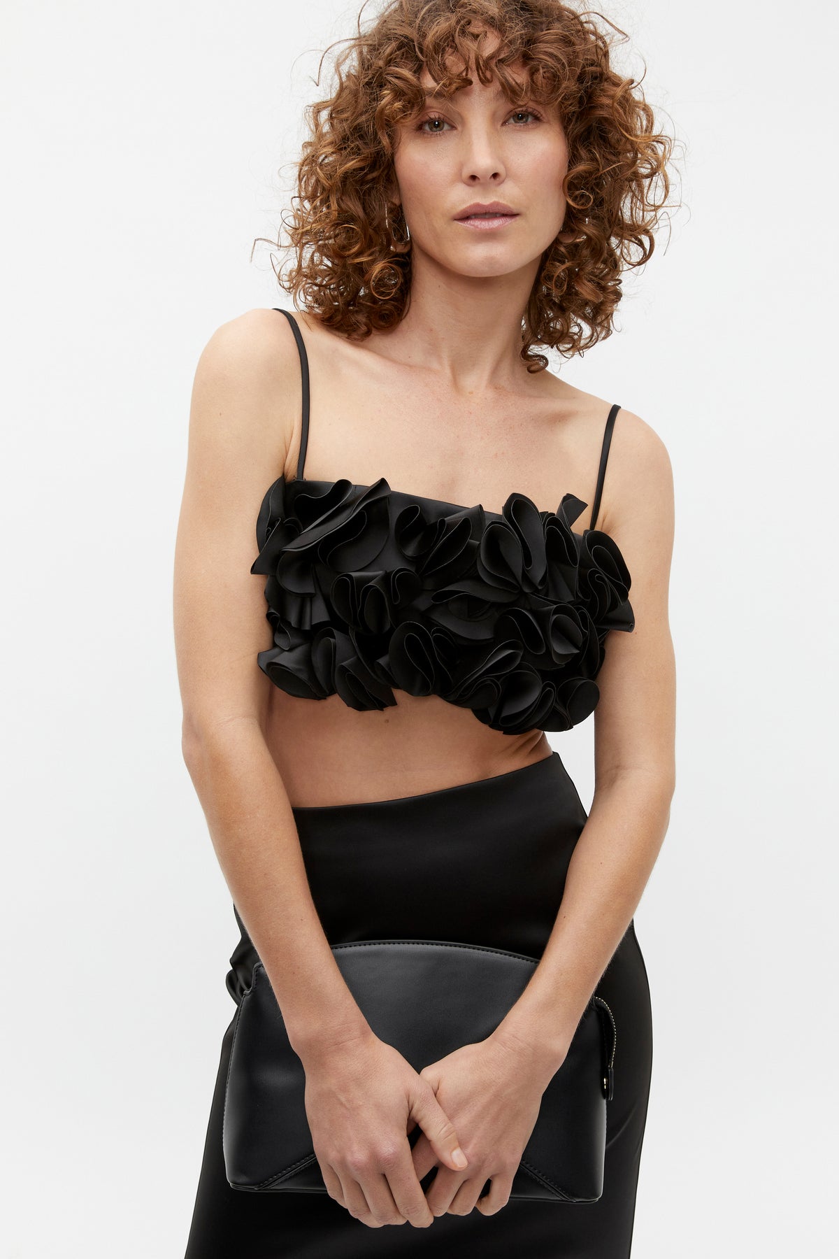 Sateen Rosette Bustier
