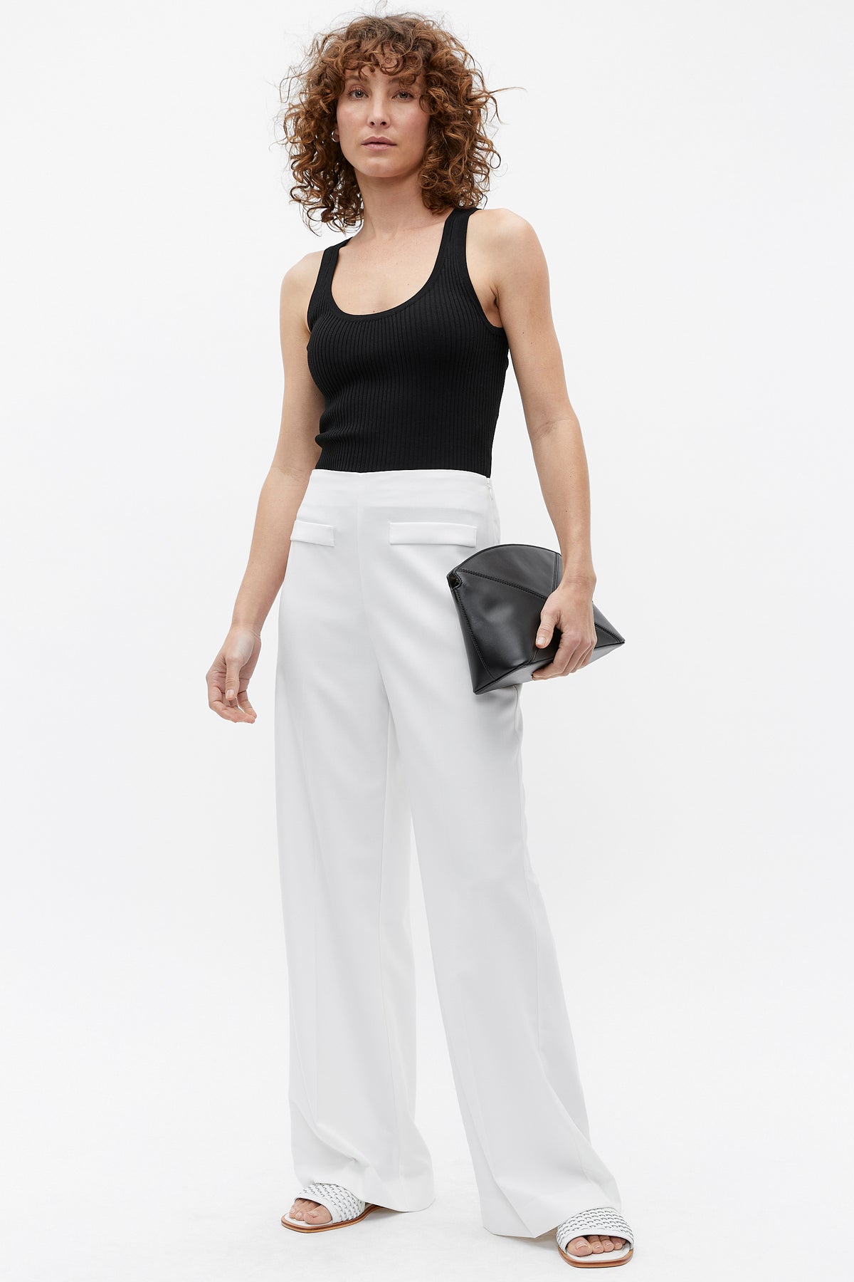 Rib Knit Scoop Neck Tank
