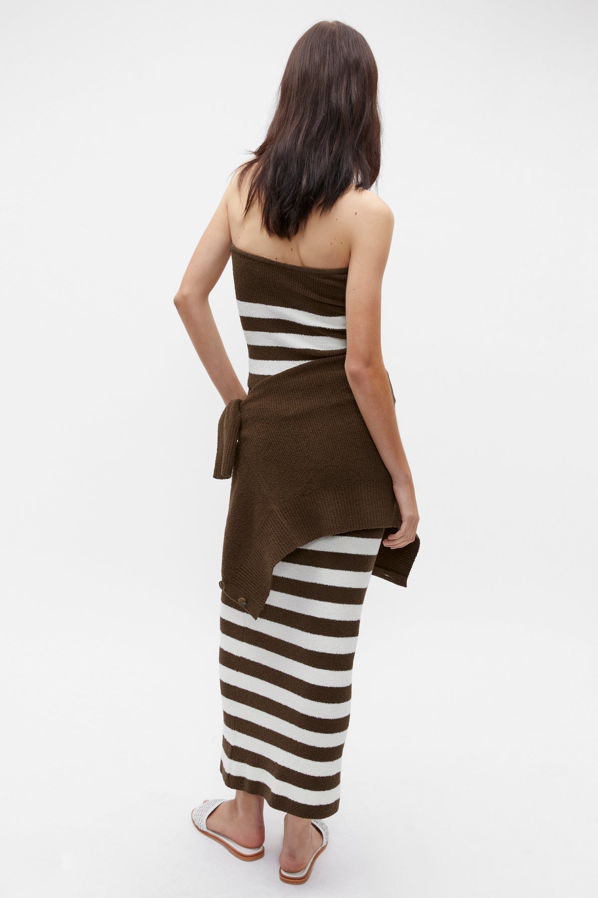 Boucle Stripe Knit Bustier