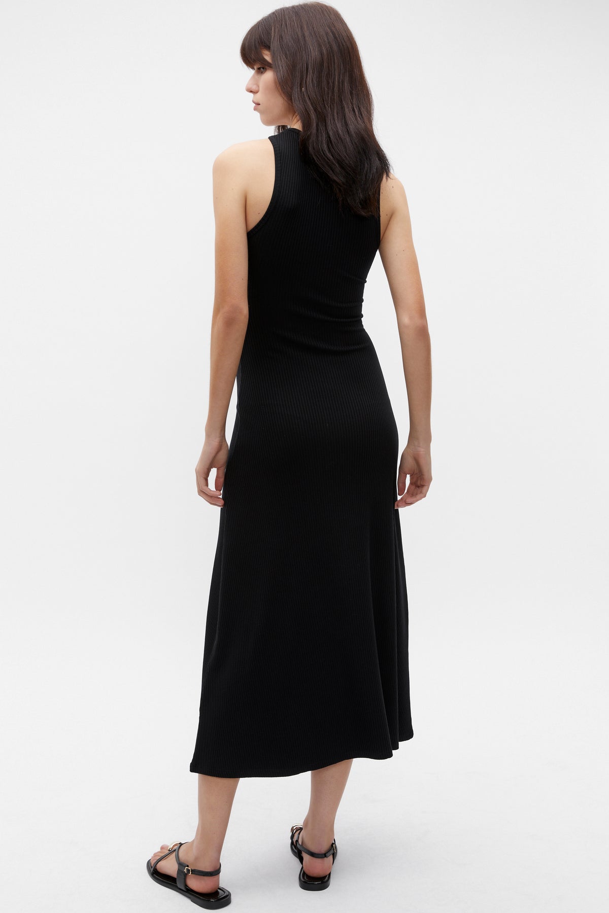 Halter Rib Midi Dress