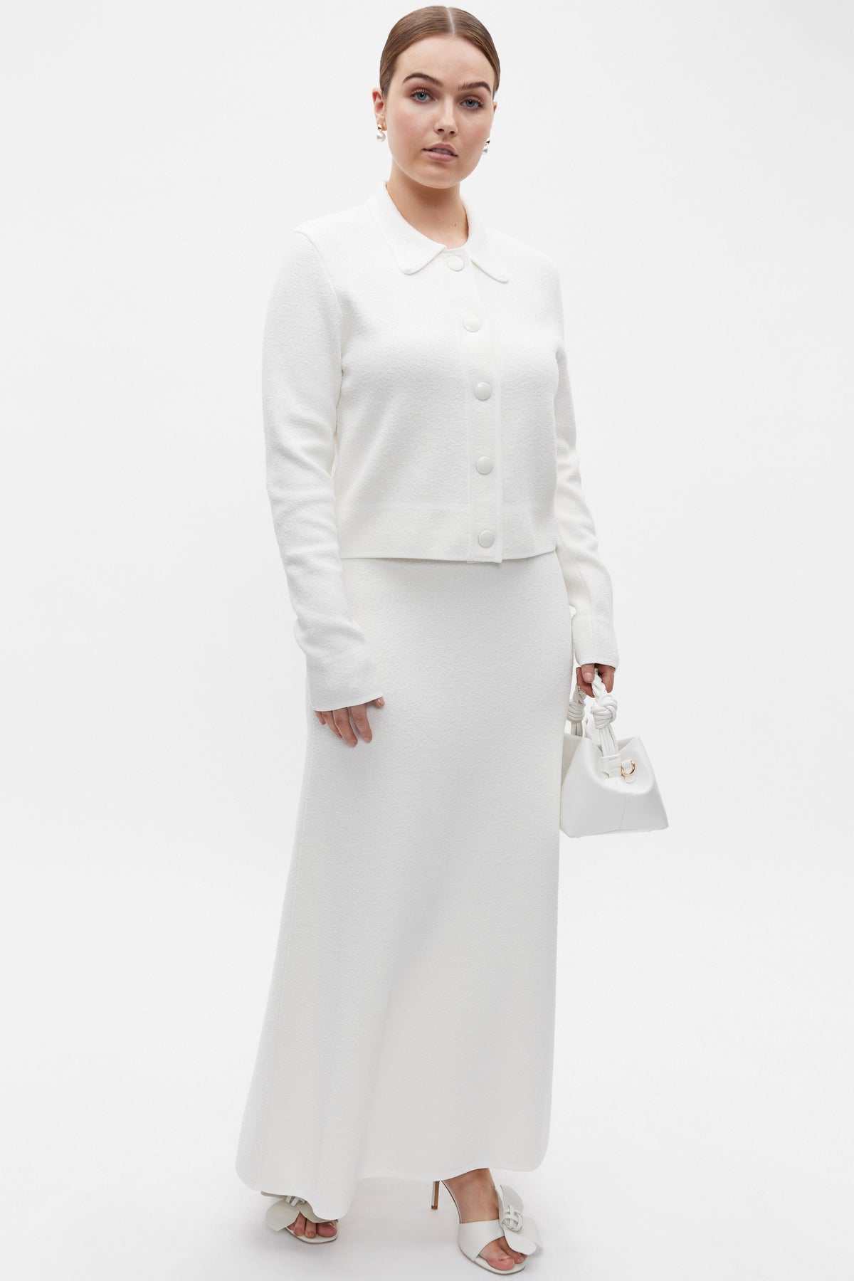 Boucle Knit Swing Skirt