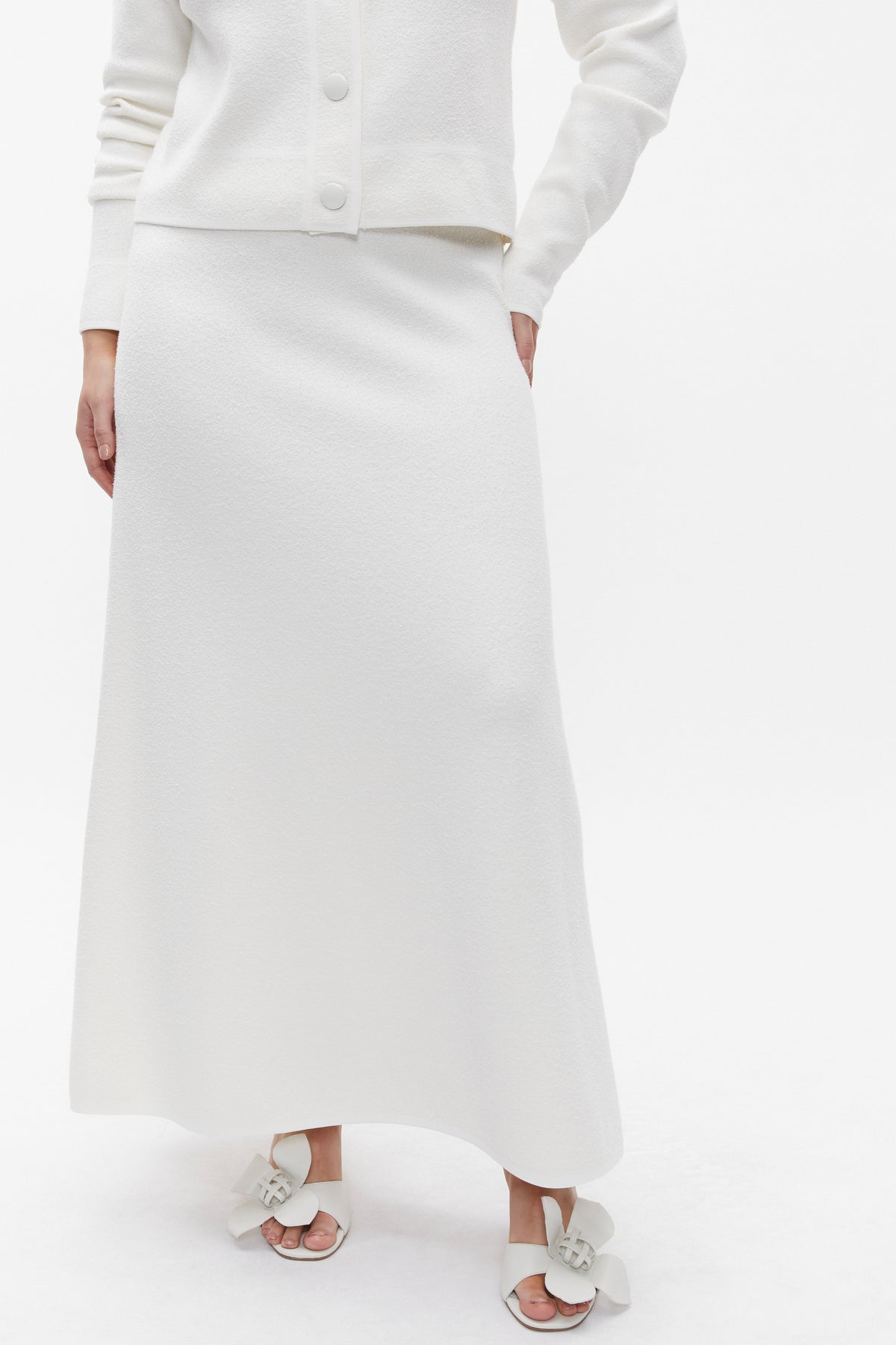 Boucle Knit Swing Skirt