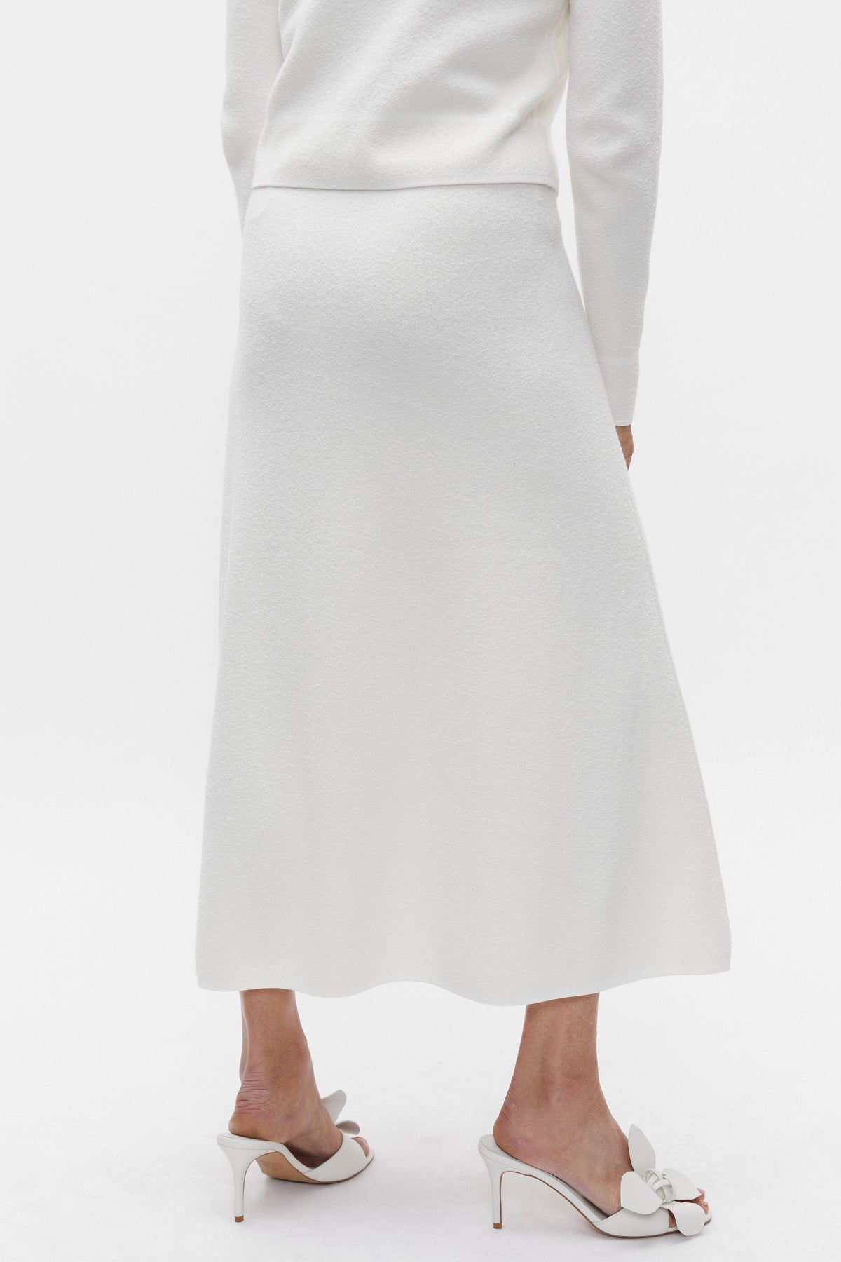 Boucle Knit Swing Skirt