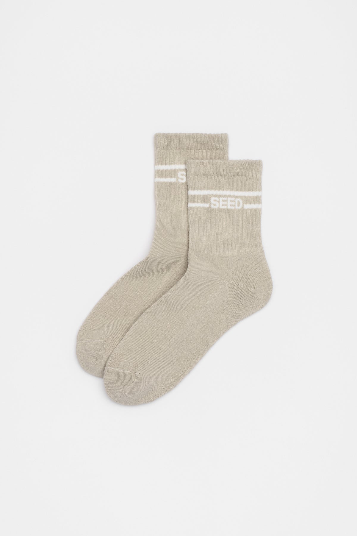 Stripe Logo 1/4 Crew Sock