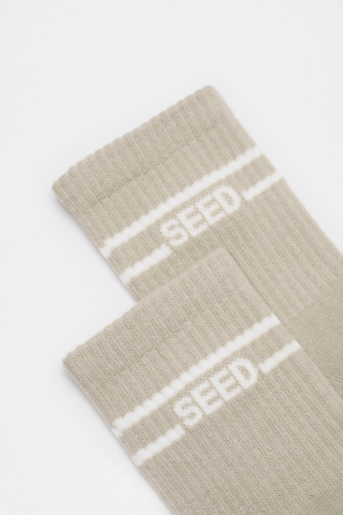 Stripe Logo 1/4 Crew Sock