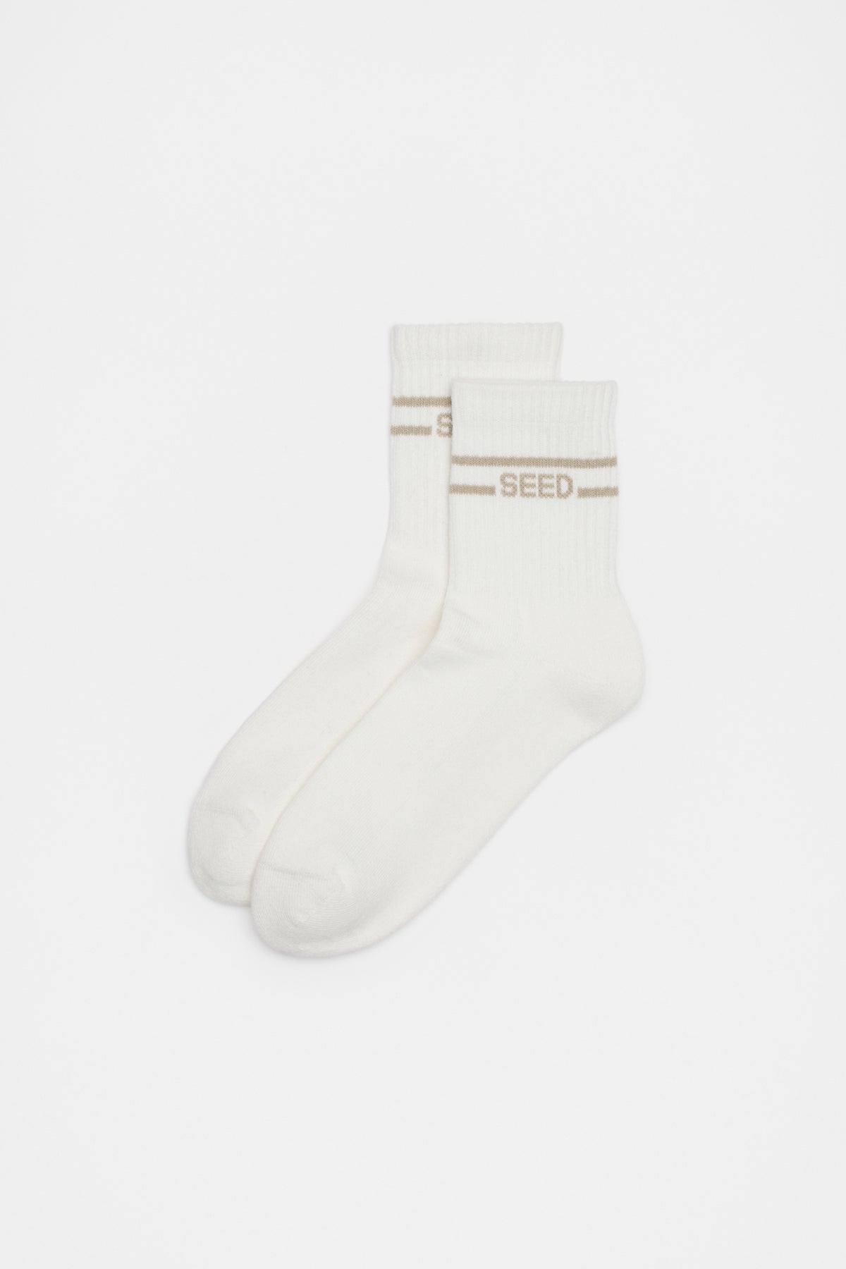 Stripe Logo 1/4 Crew Sock