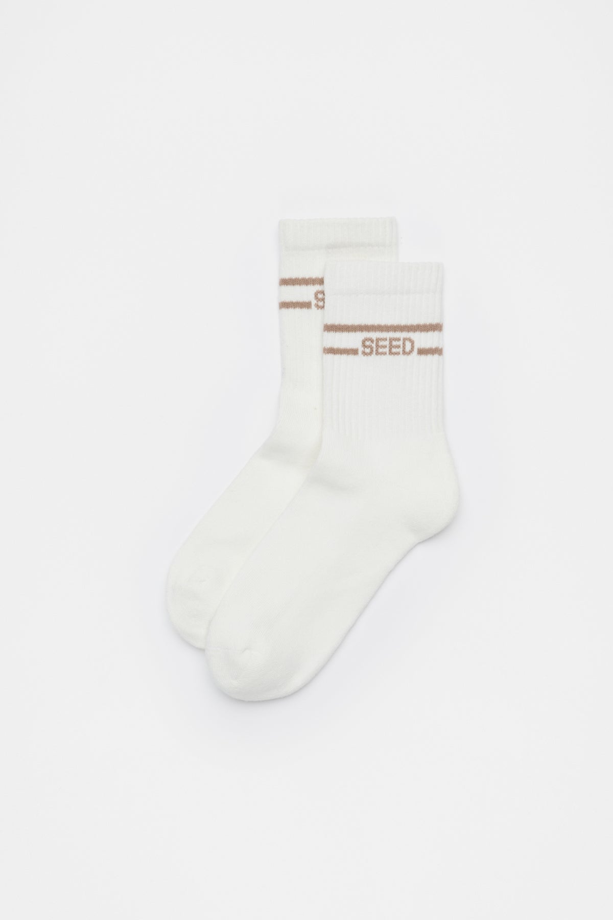 Stripe Logo 1/4 Crew Sock