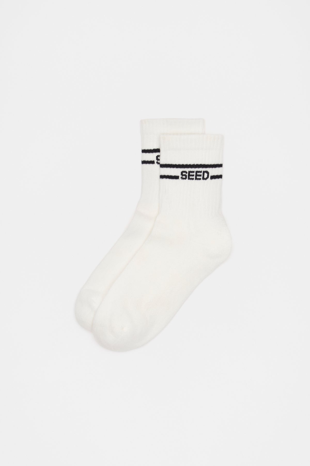 Stripe Logo 1/4 Crew Sock