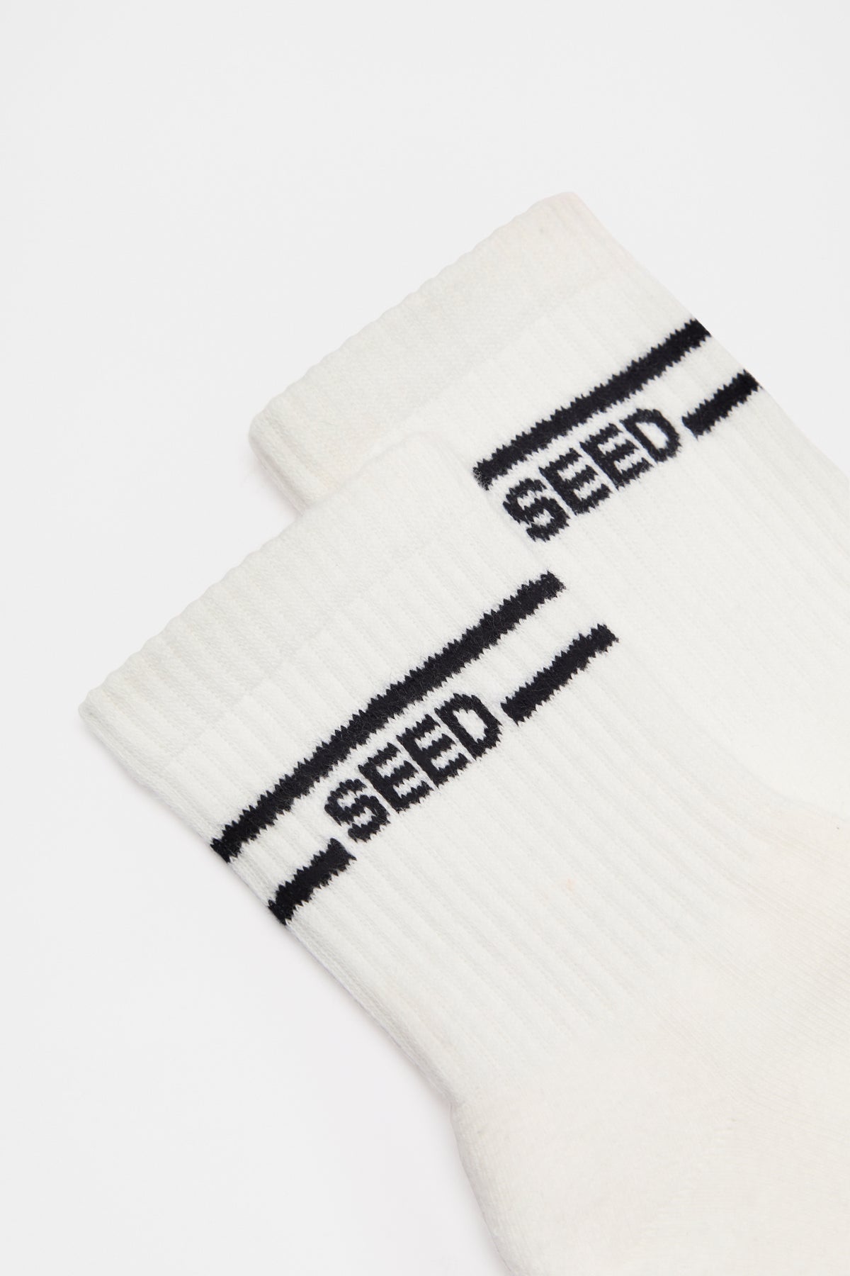 Stripe Logo 1/4 Crew Sock