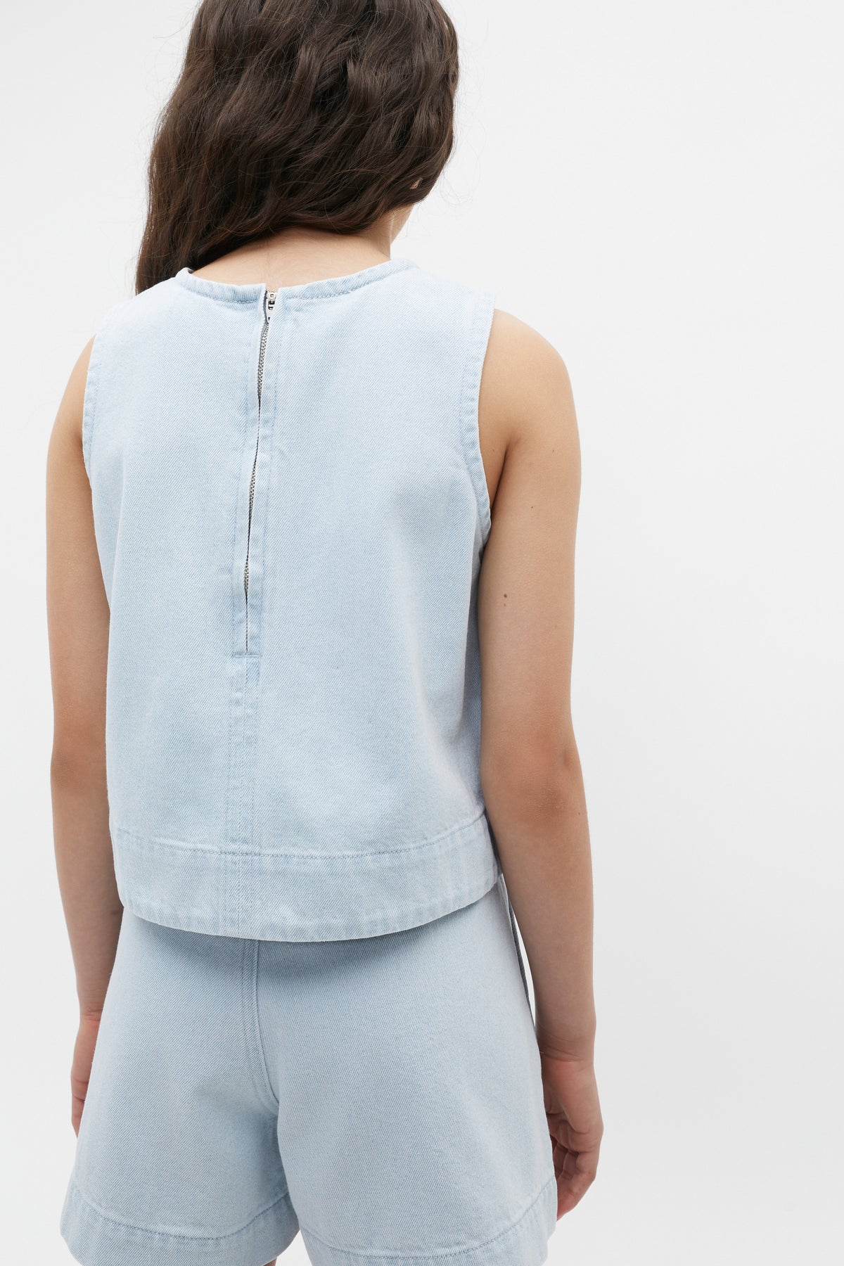 Denim Shell Top
