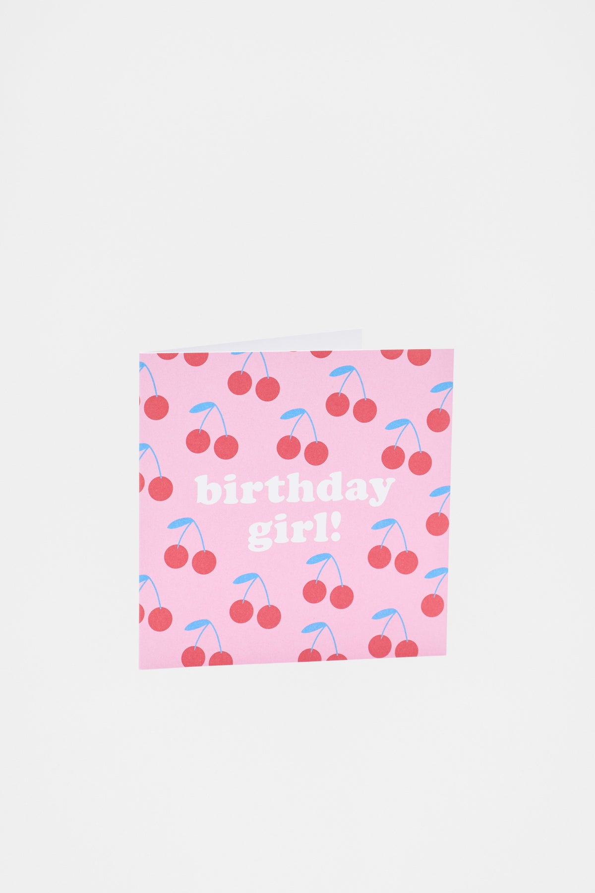 Large Birthday Girl Cherry Card