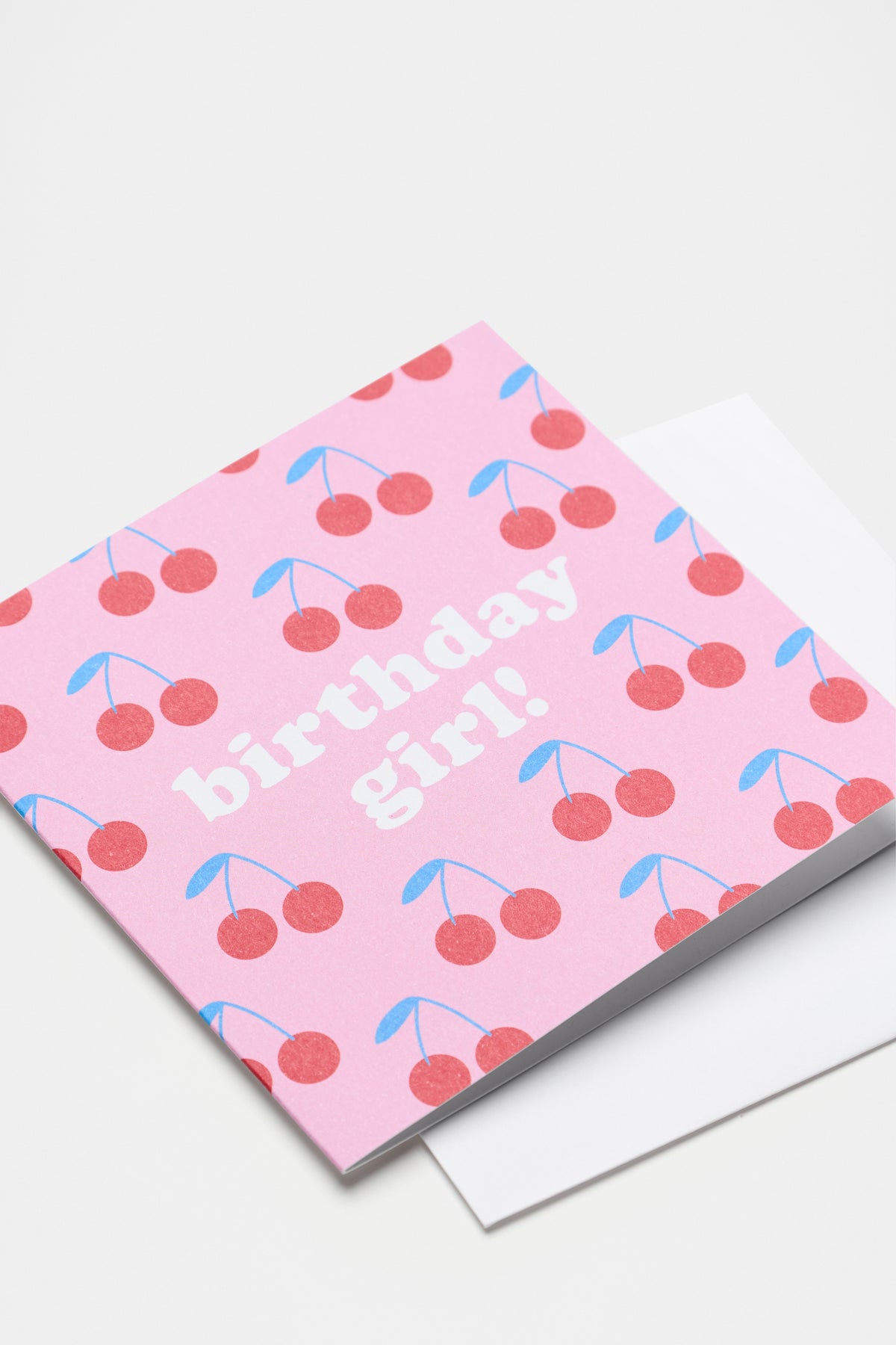 Large Birthday Girl Cherry Card