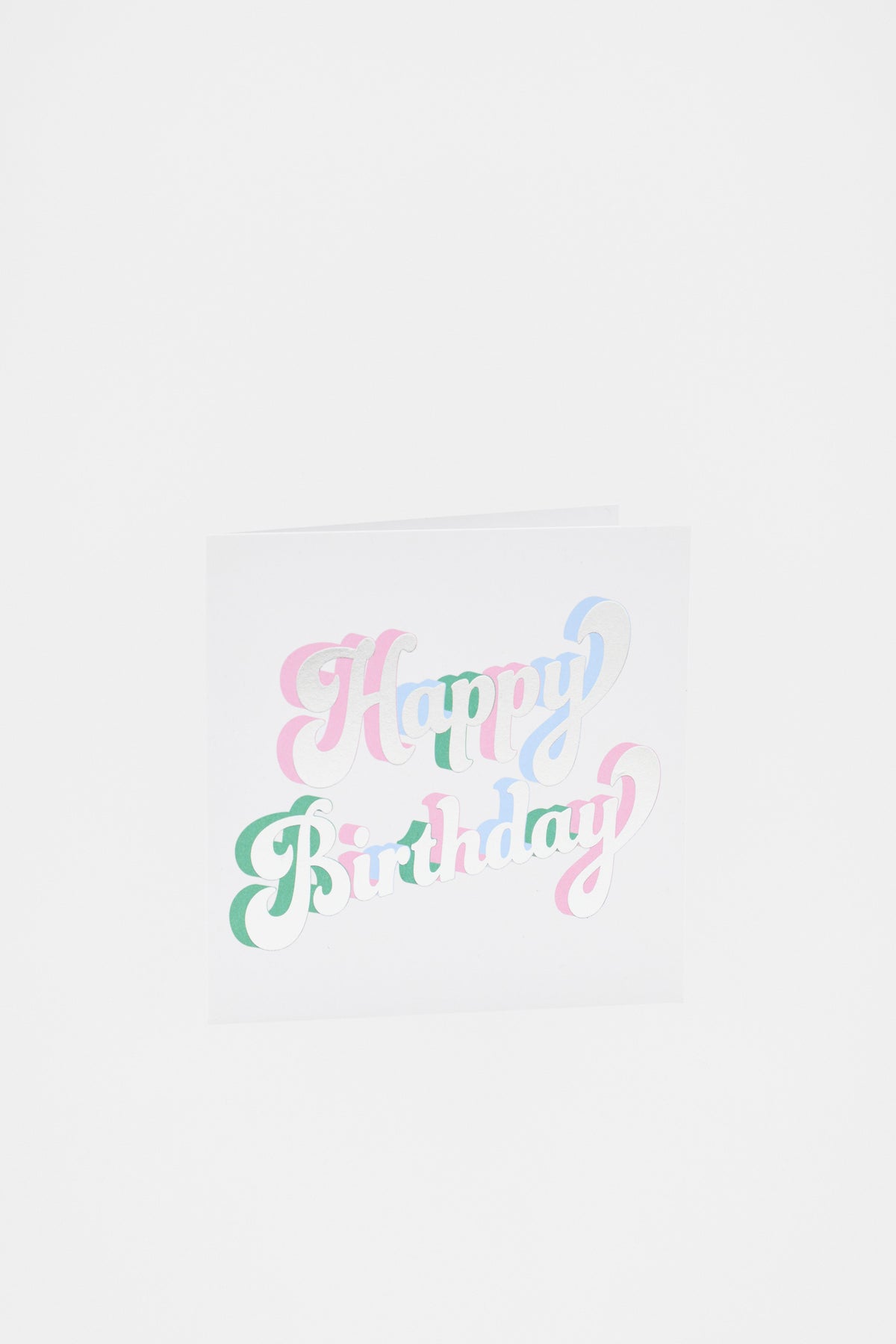 Large Retro Happy Birthday Card