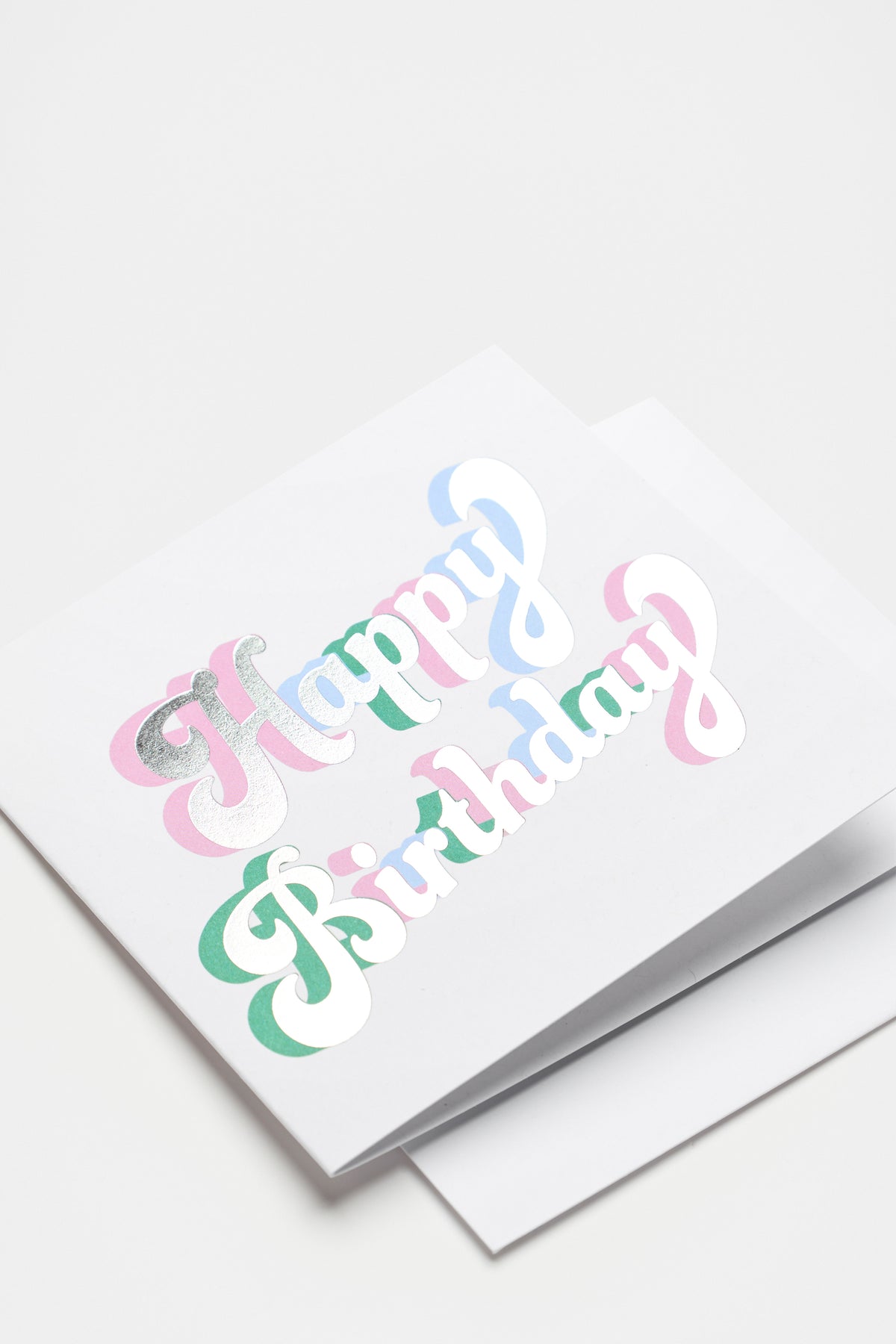 Large Retro Happy Birthday Card