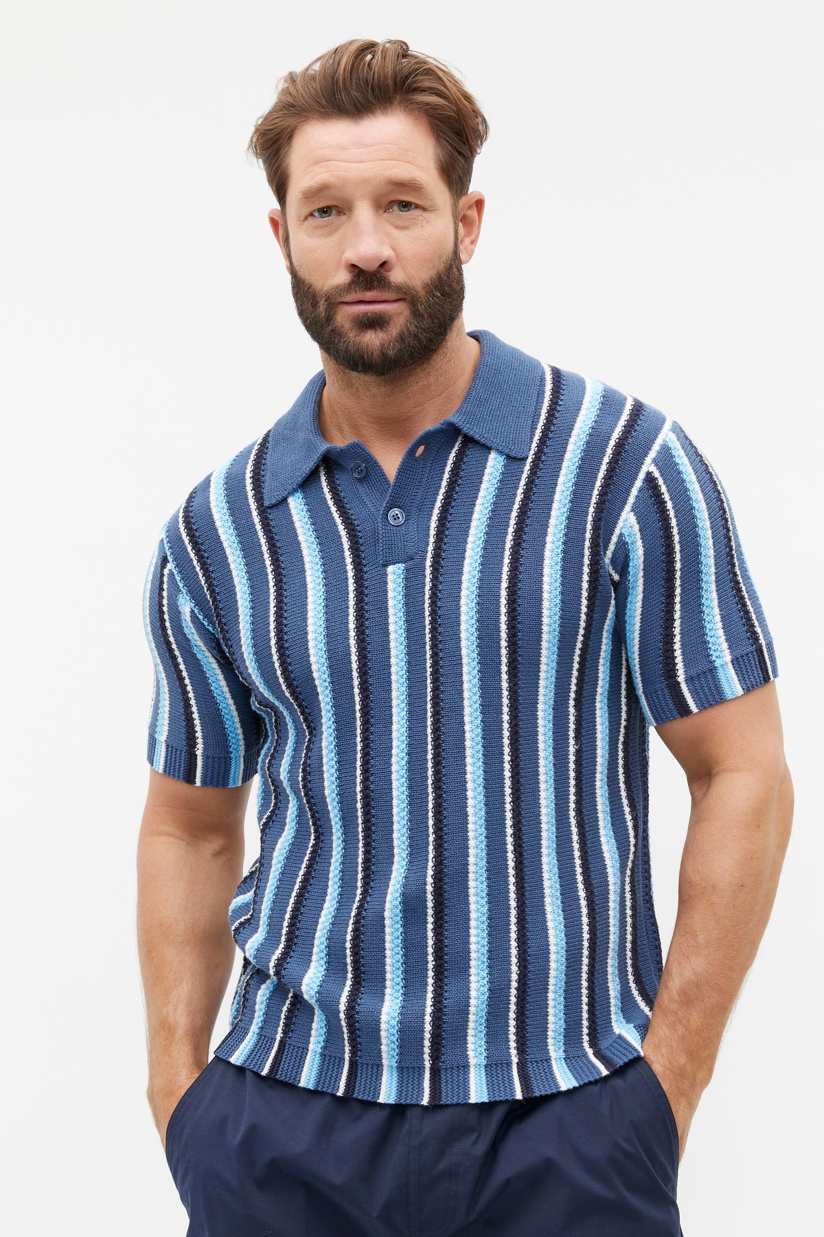 Relaxed Knit Polo