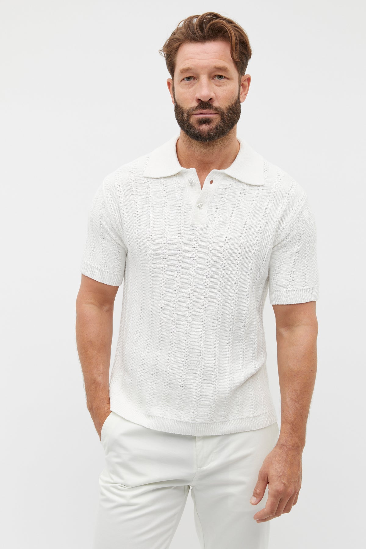 Relaxed Knit Polo