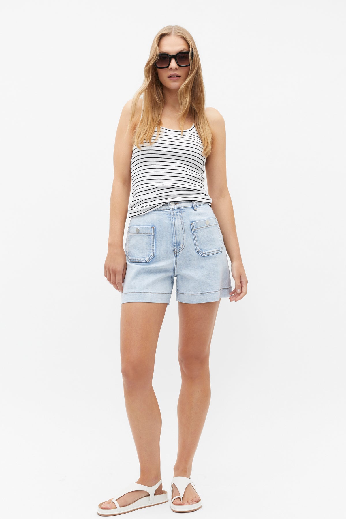 Denim Pocket Front Short