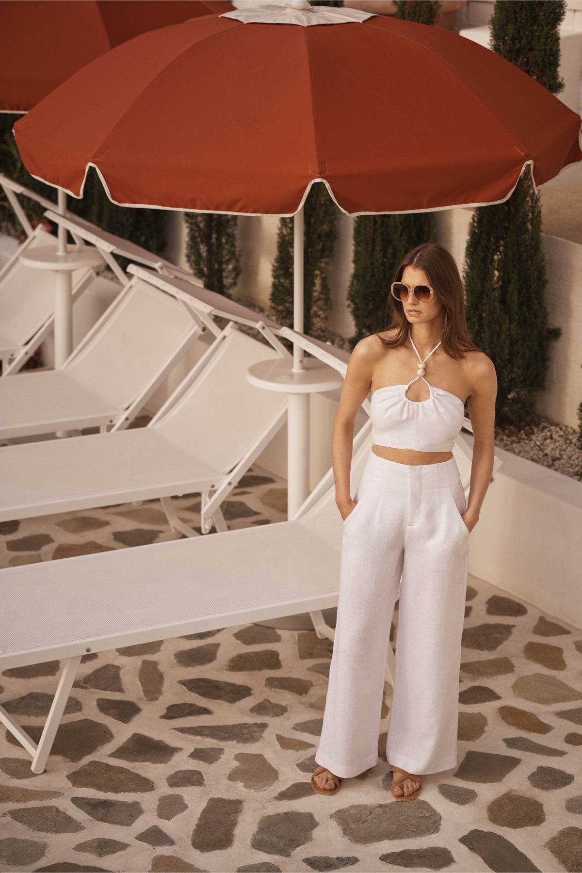 Bead Detail Halter Top