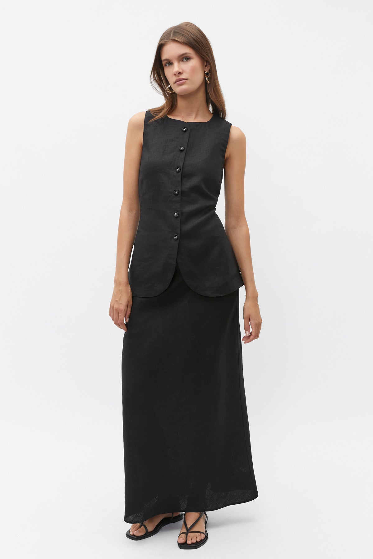 Linen Vest Top