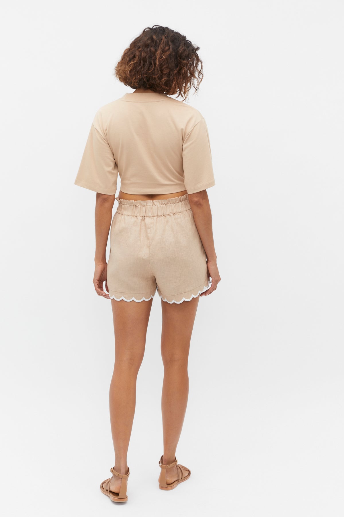 Twist Front Crop Tee