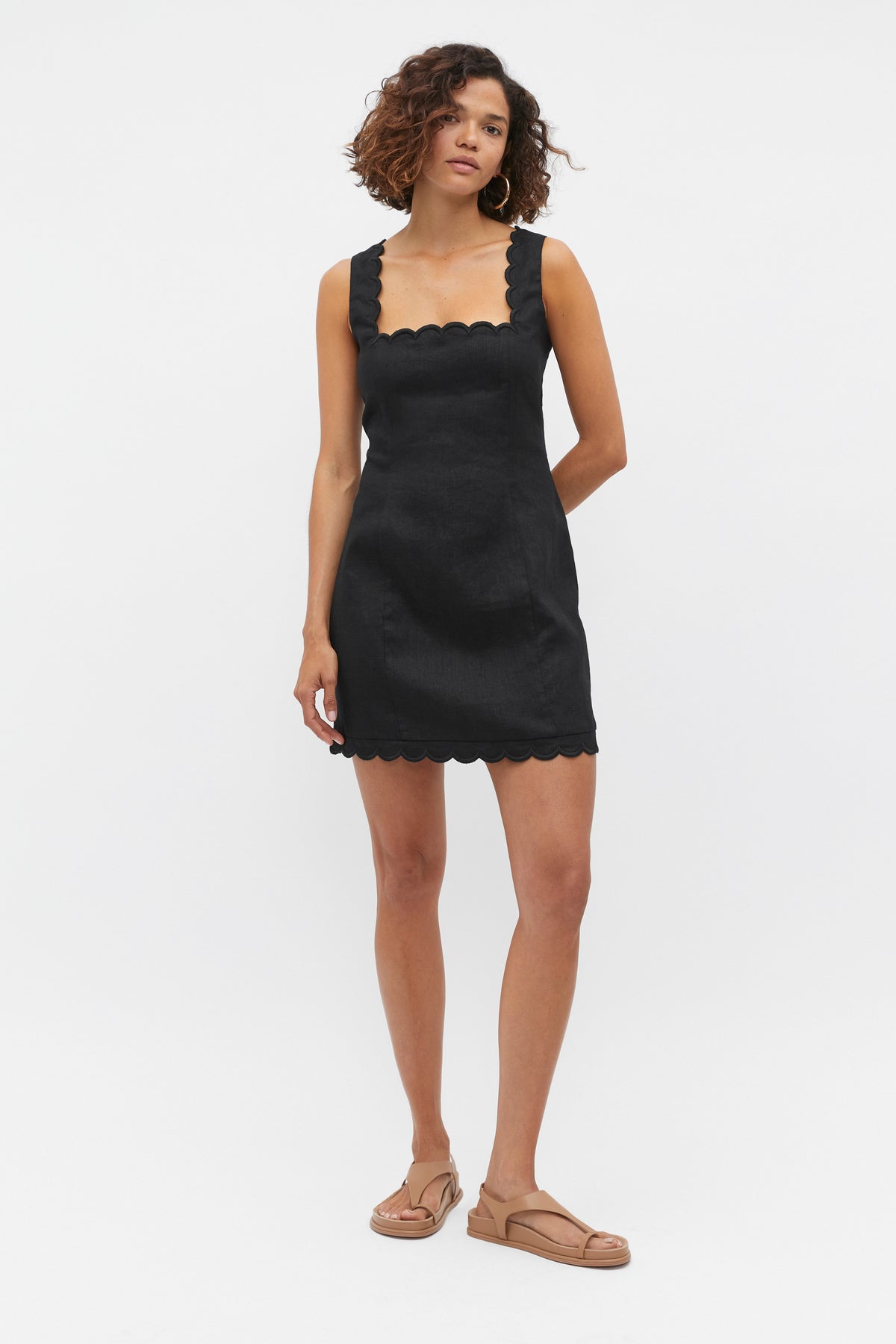 Scallop Mini Dress