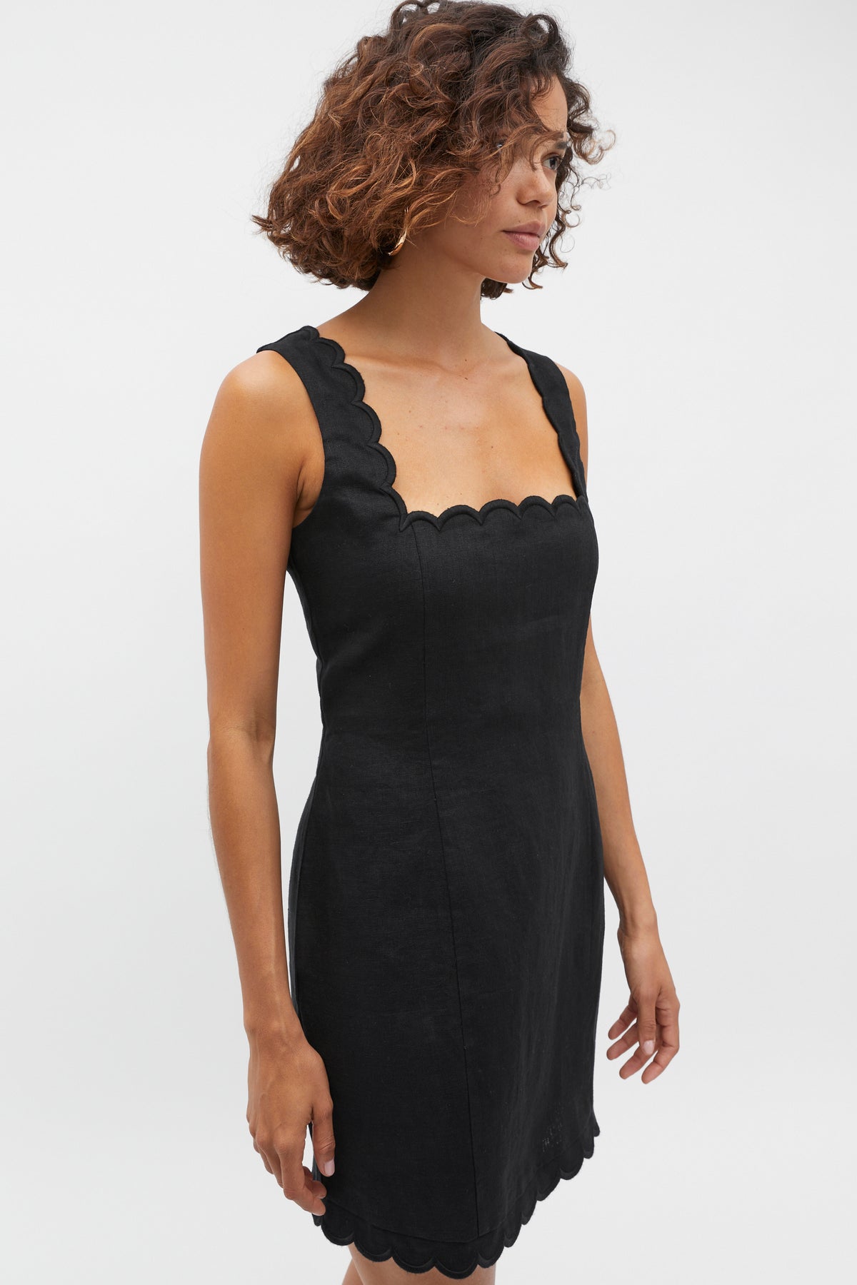 Scallop Mini Dress