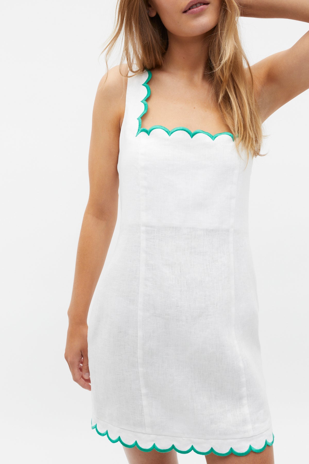 Scallop Mini Dress
