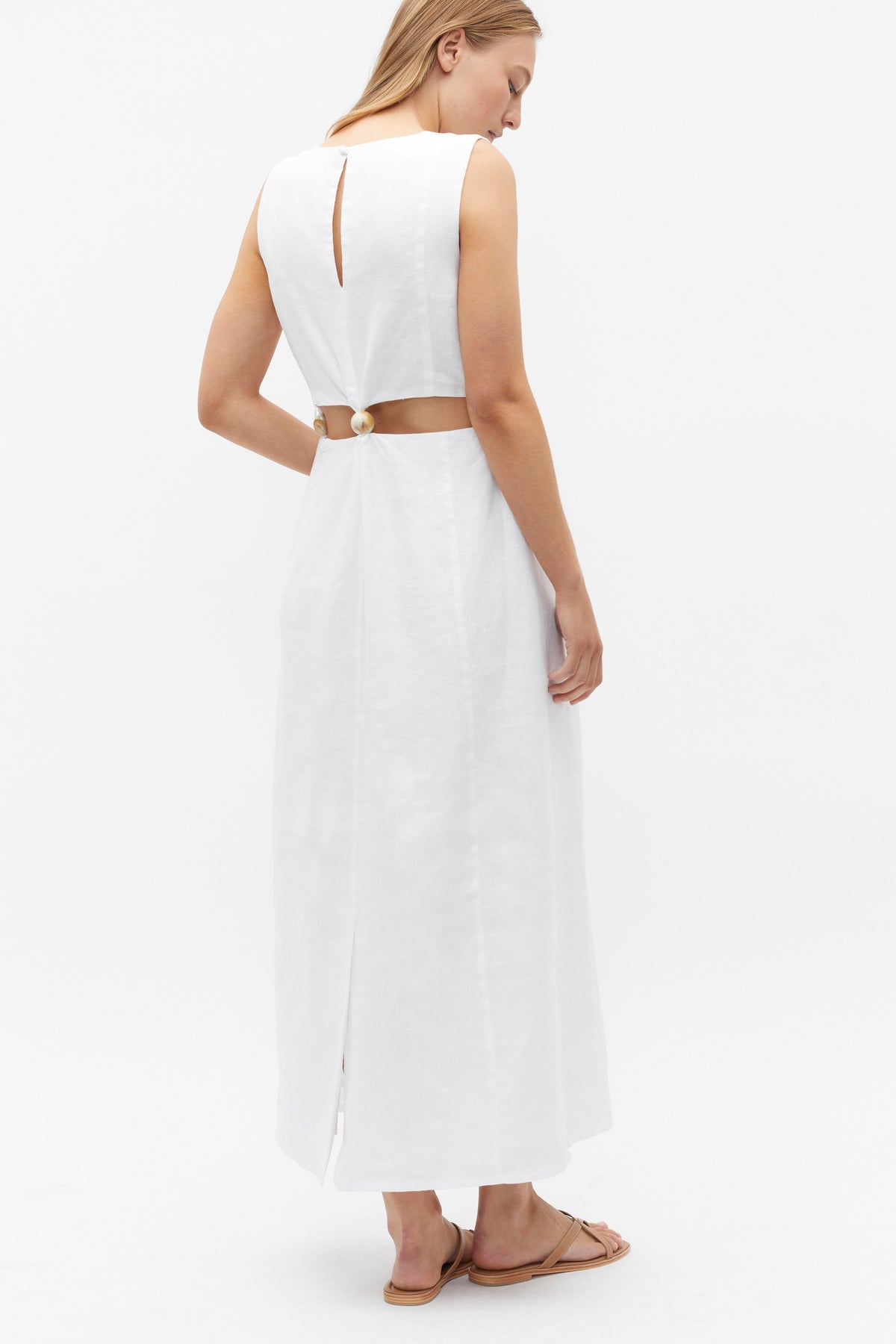 Bead Detail Cut Out Dress
