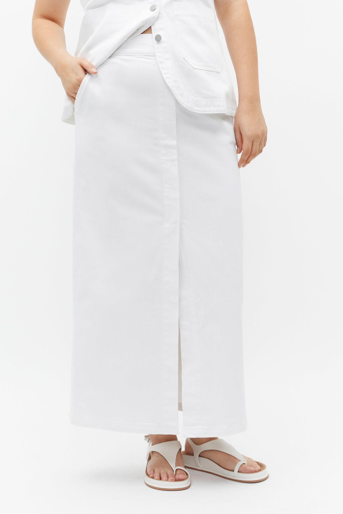 Denim Pencil Skirt
