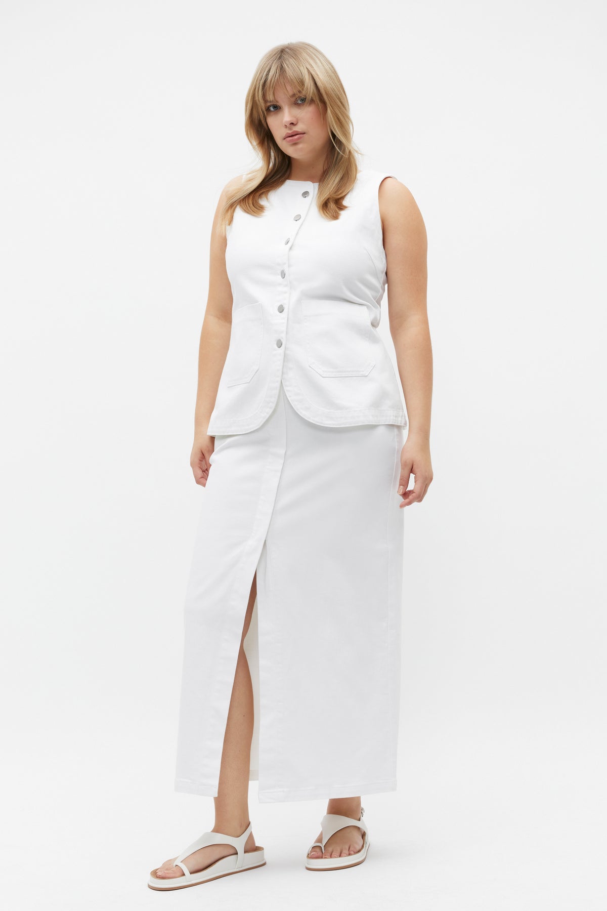 Denim Pencil Skirt