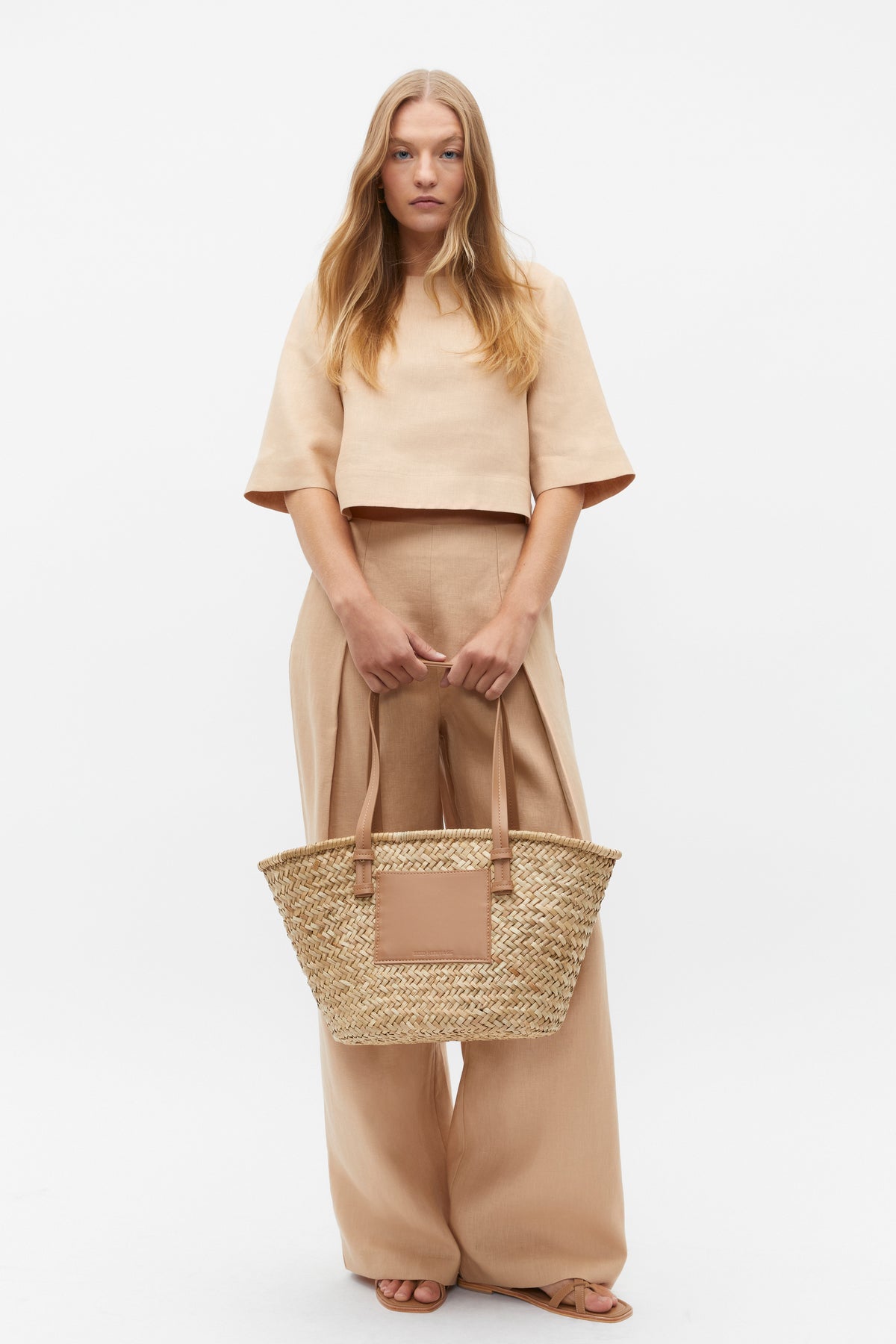 Linen Pleat Front Trouser