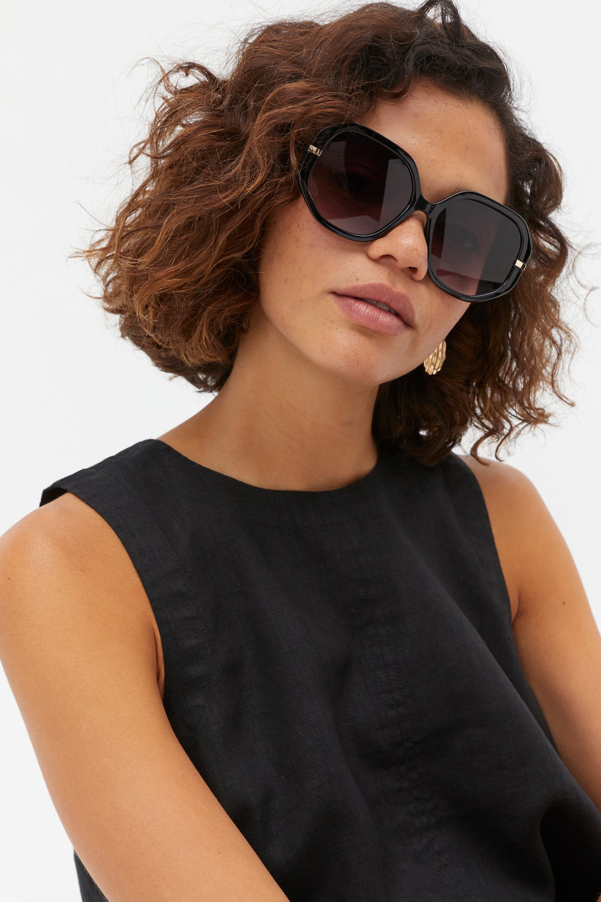 Clara Oversized Glam Sunglasses