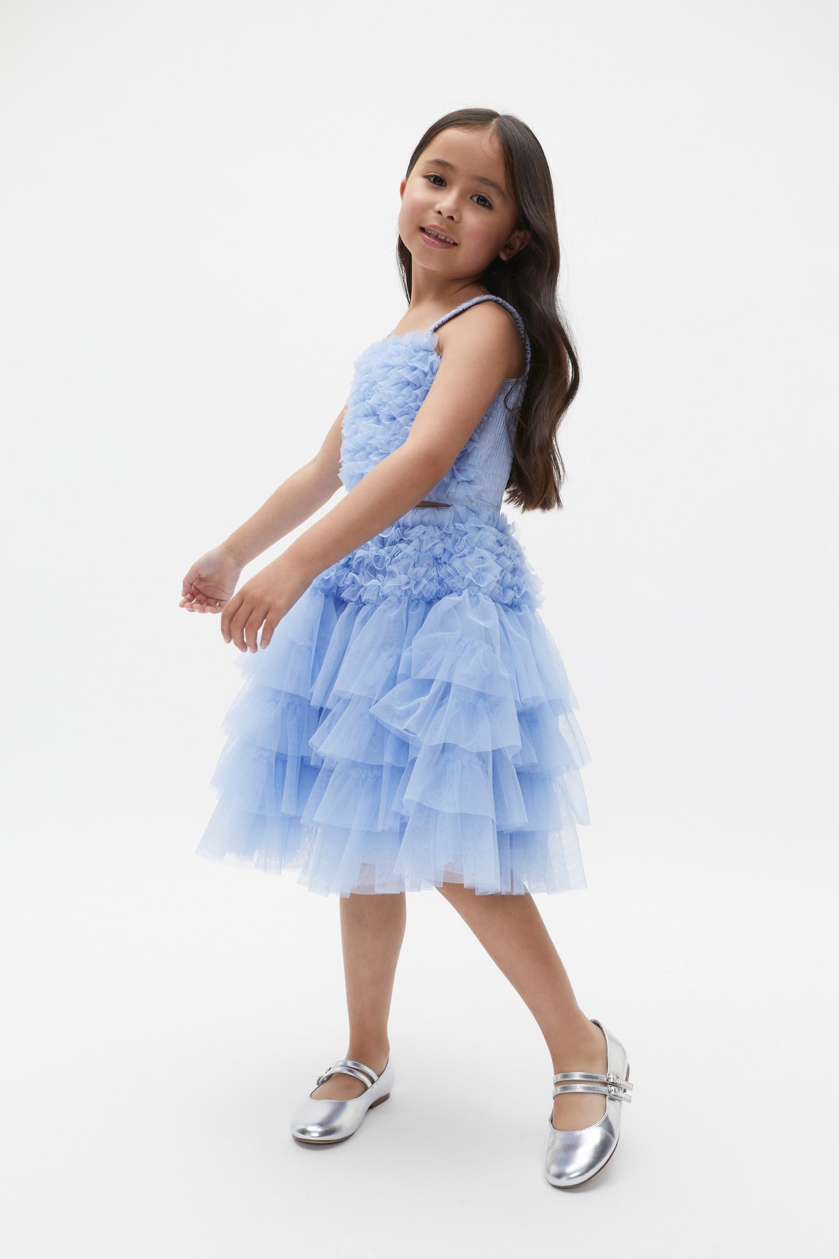 Ruffle Tulle Top